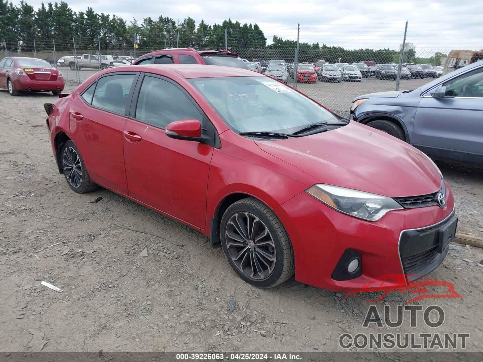 TOYOTA COROLLA 2016 - 2T1BURHE8GC730658