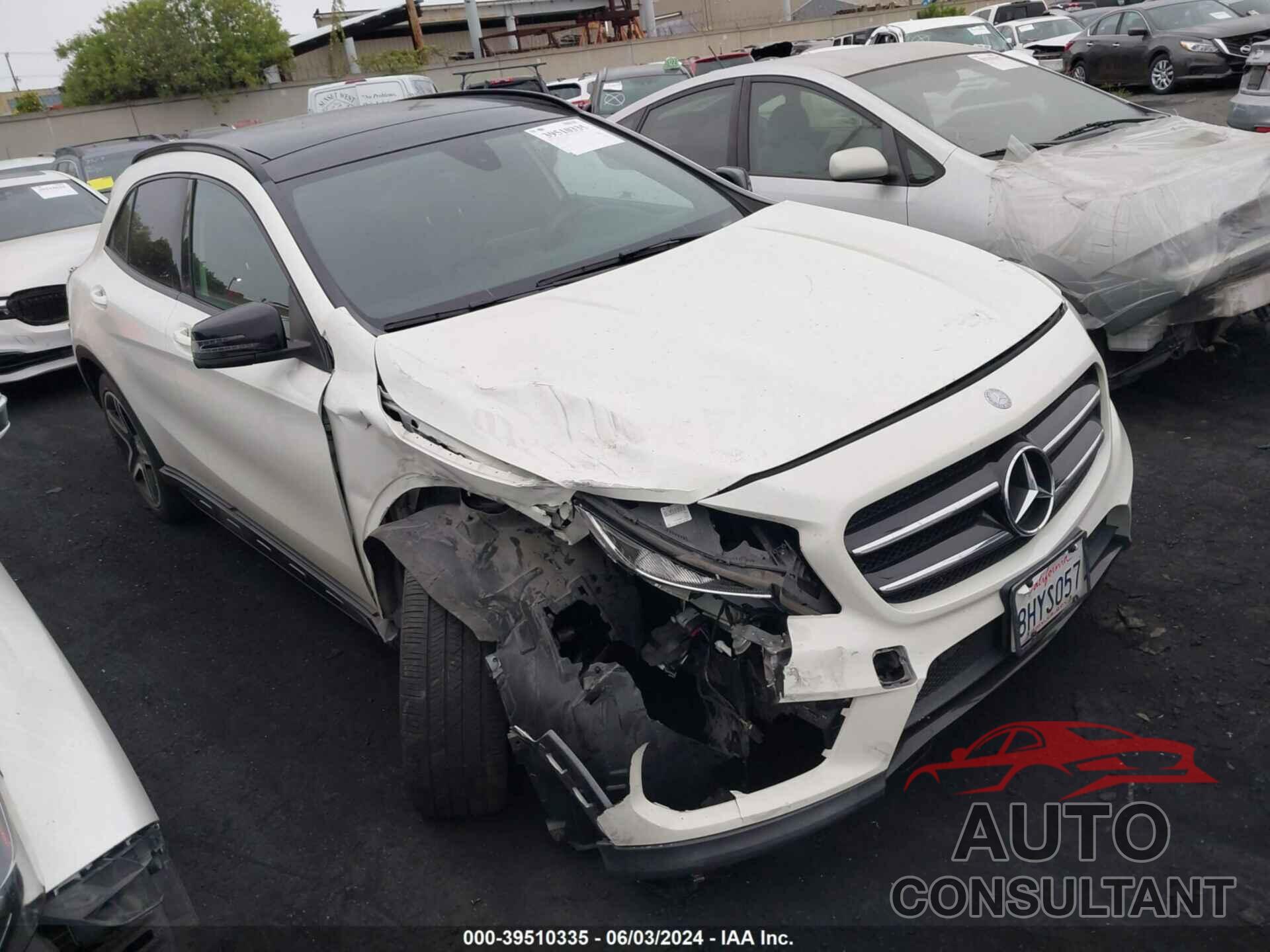 MERCEDES-BENZ GLA 250 2016 - WDCTG4EB9GJ252015