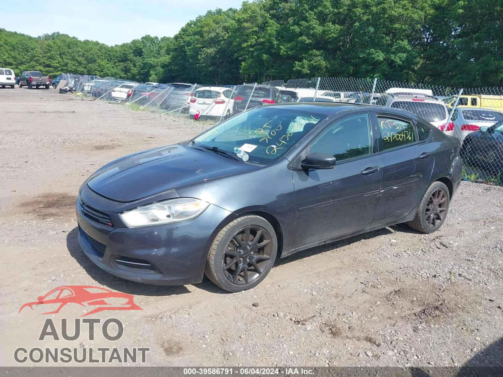 DODGE DART 2013 - 1C3CDFBA6DD267947
