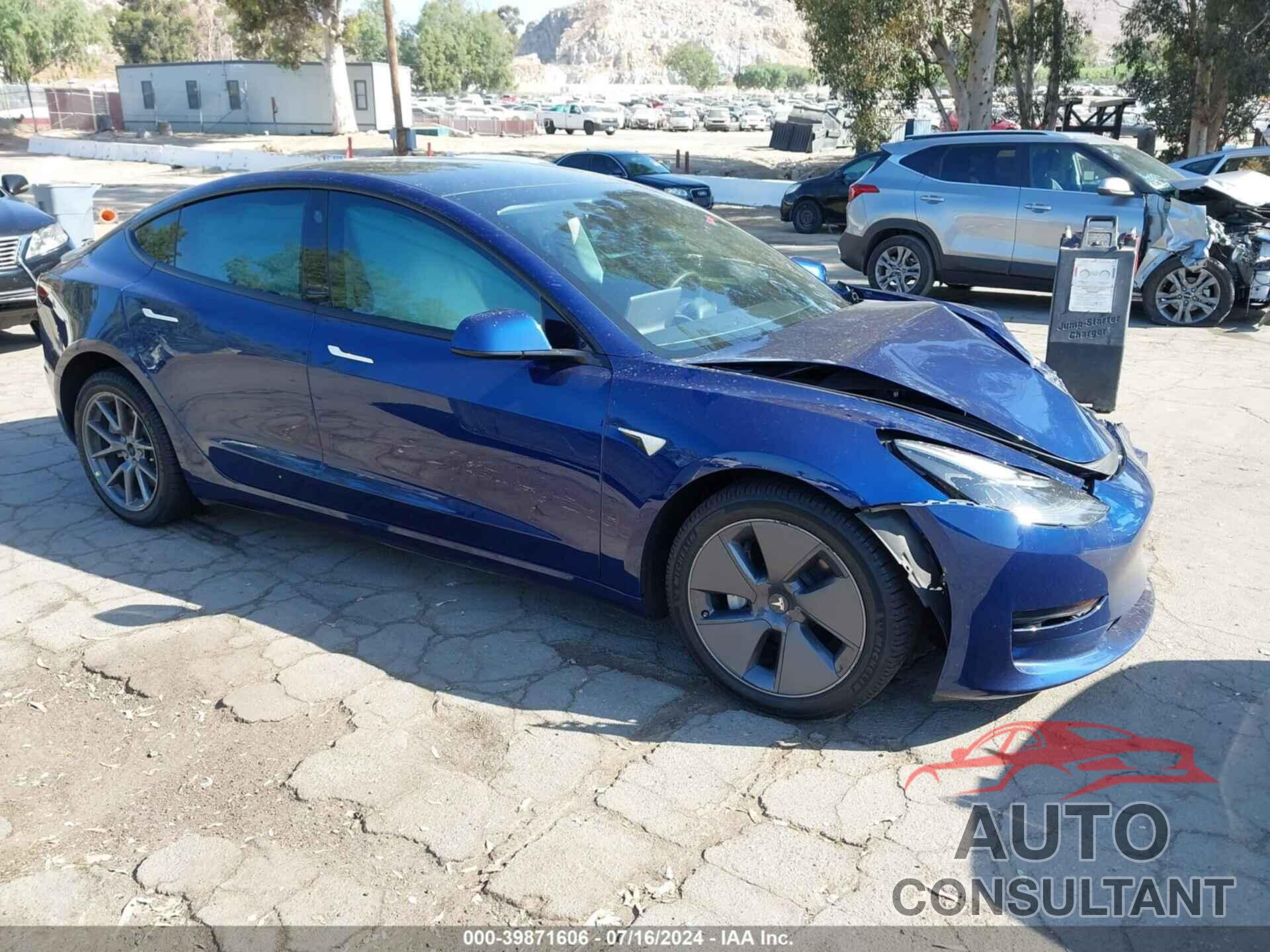 TESLA MODEL 3 2022 - 5YJ3E1EB7NF131188