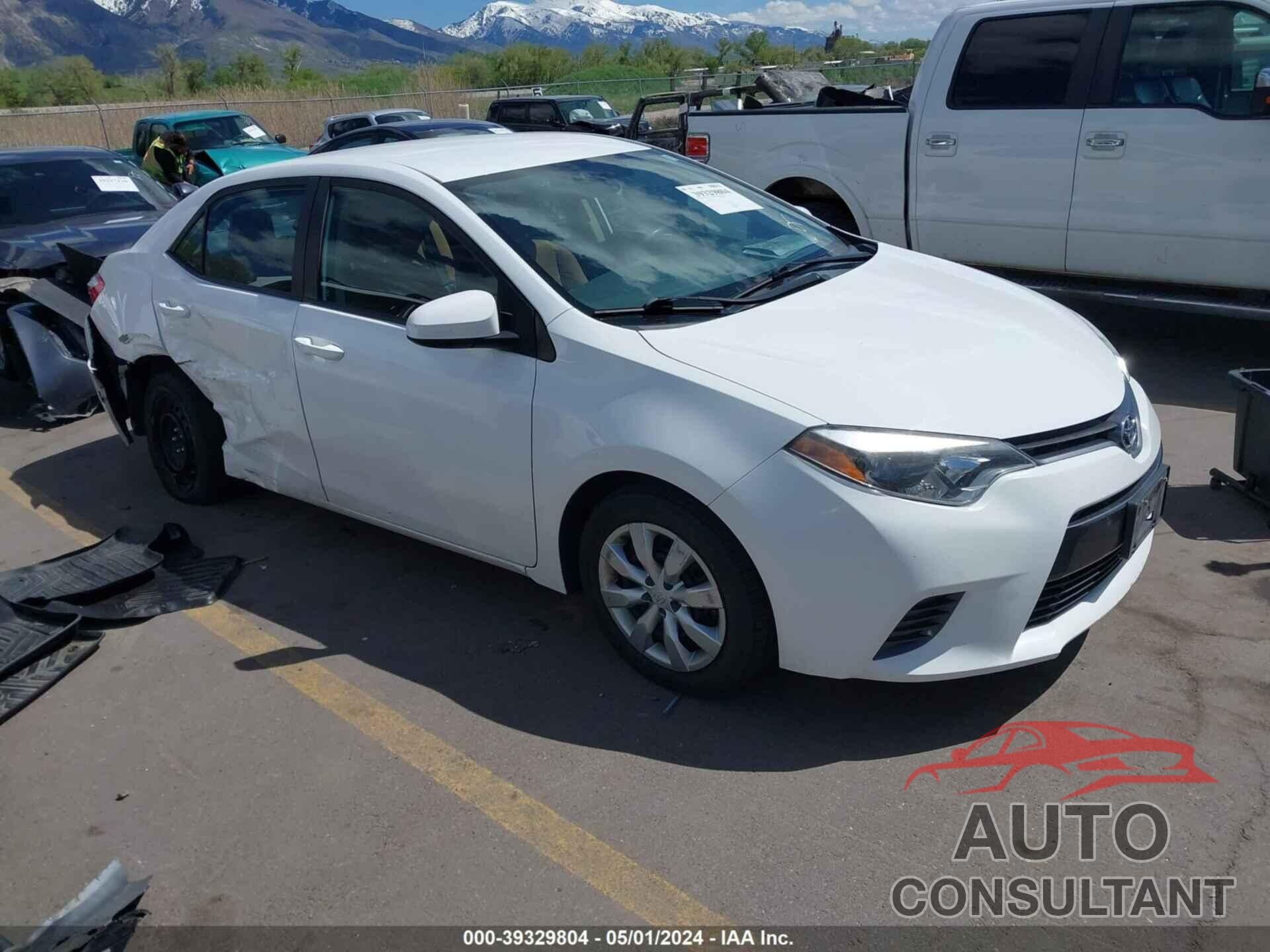 TOYOTA COROLLA 2016 - 2T1BURHE5GC725286