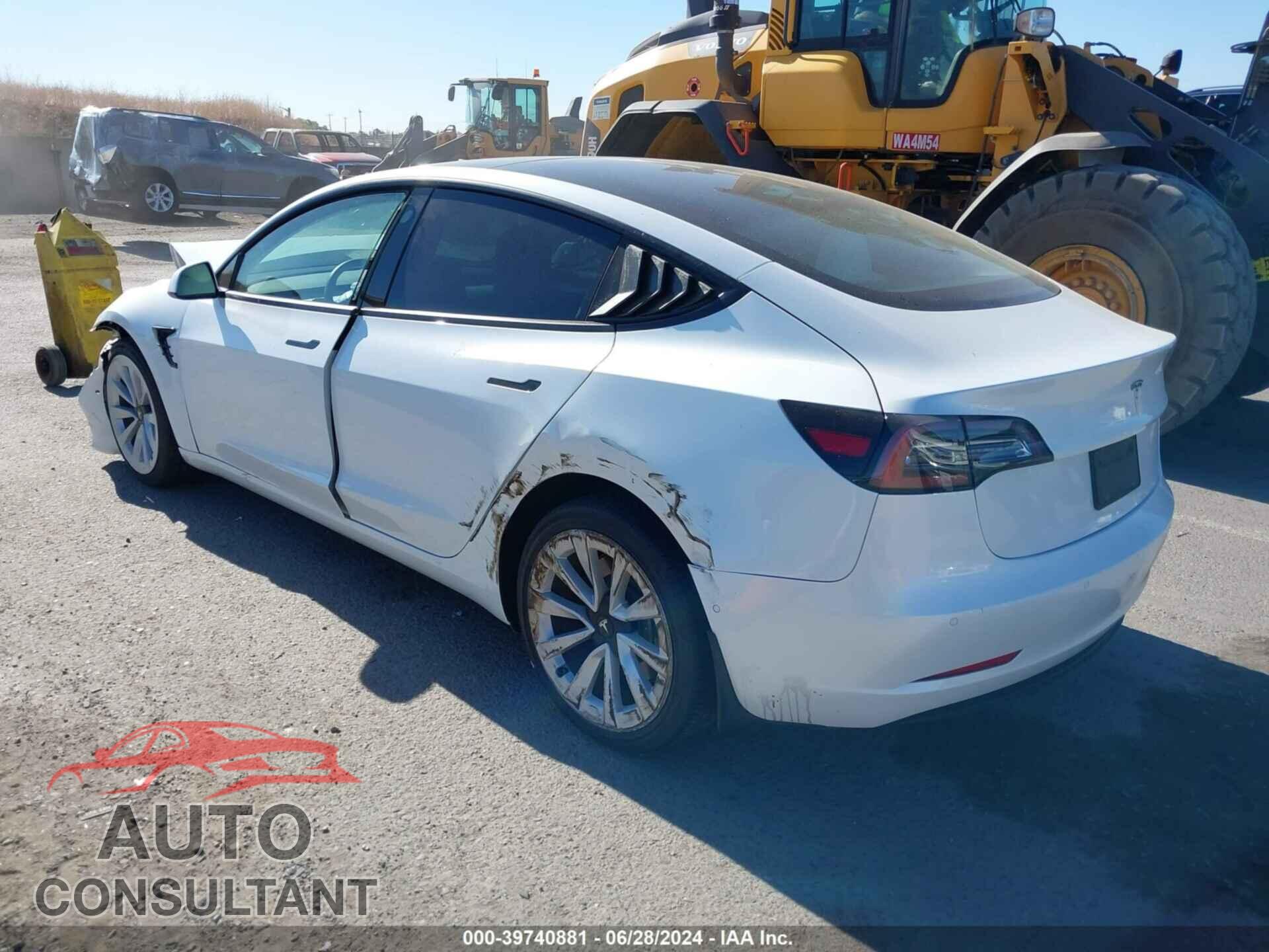 TESLA MODEL 3 2022 - 5YJ3E1EA4NF154404