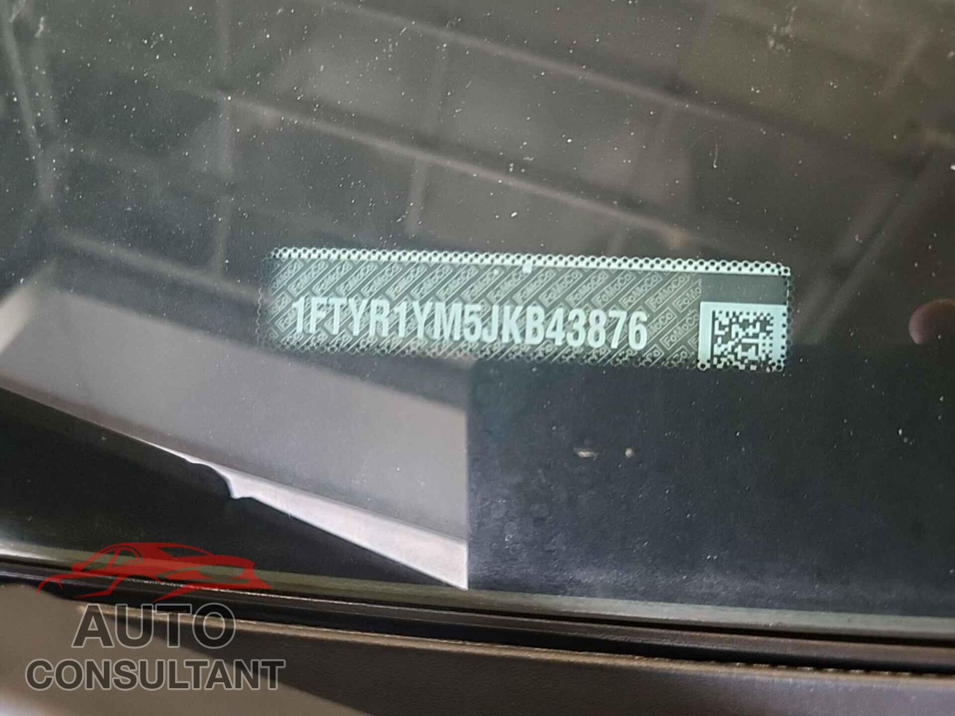 FORD TRANSIT 2018 - 1FTYR1YM5JKB43876