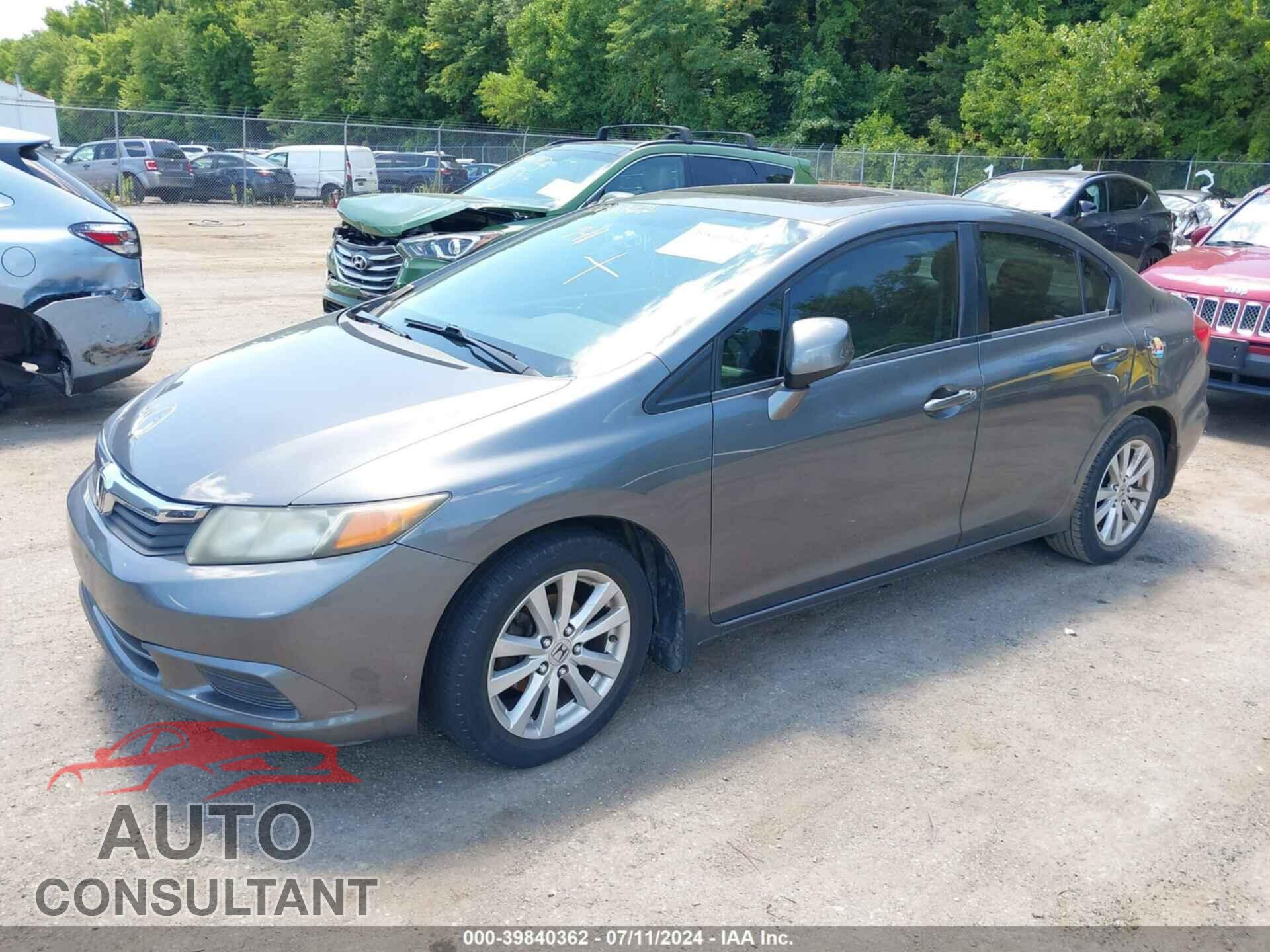 HONDA CIVIC 2012 - 2HGFB2F82CH312626