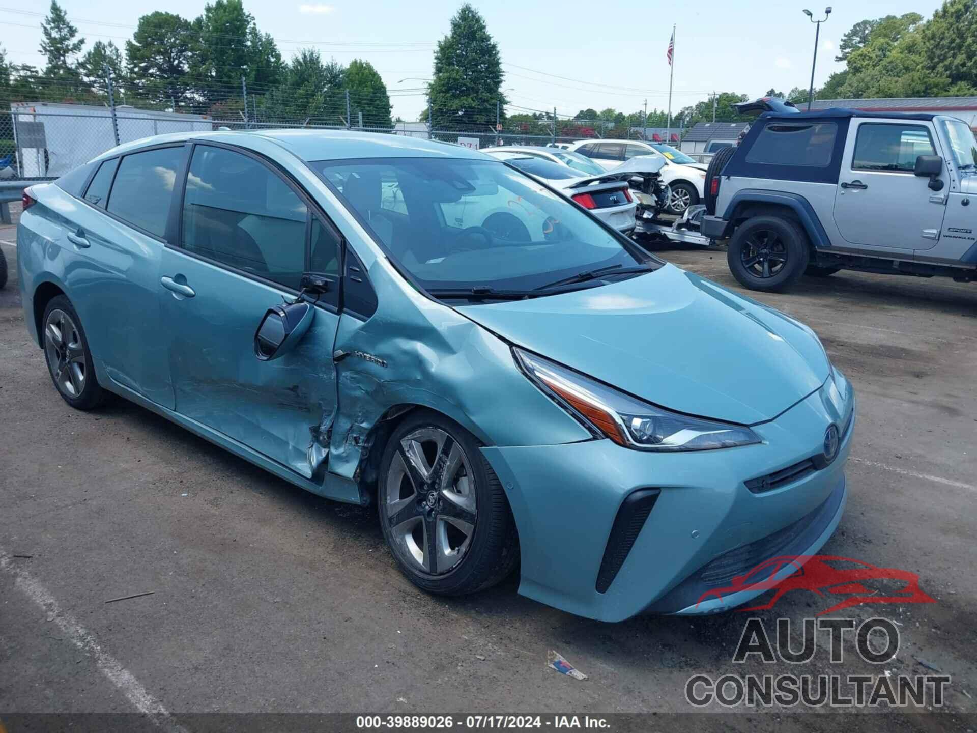 TOYOTA PRIUS 2019 - JTDKARFU0K3073357