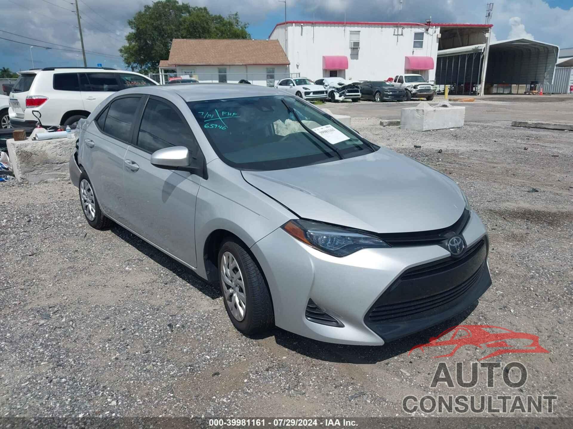 TOYOTA COROLLA 2019 - 5YFBURHE8KP945756
