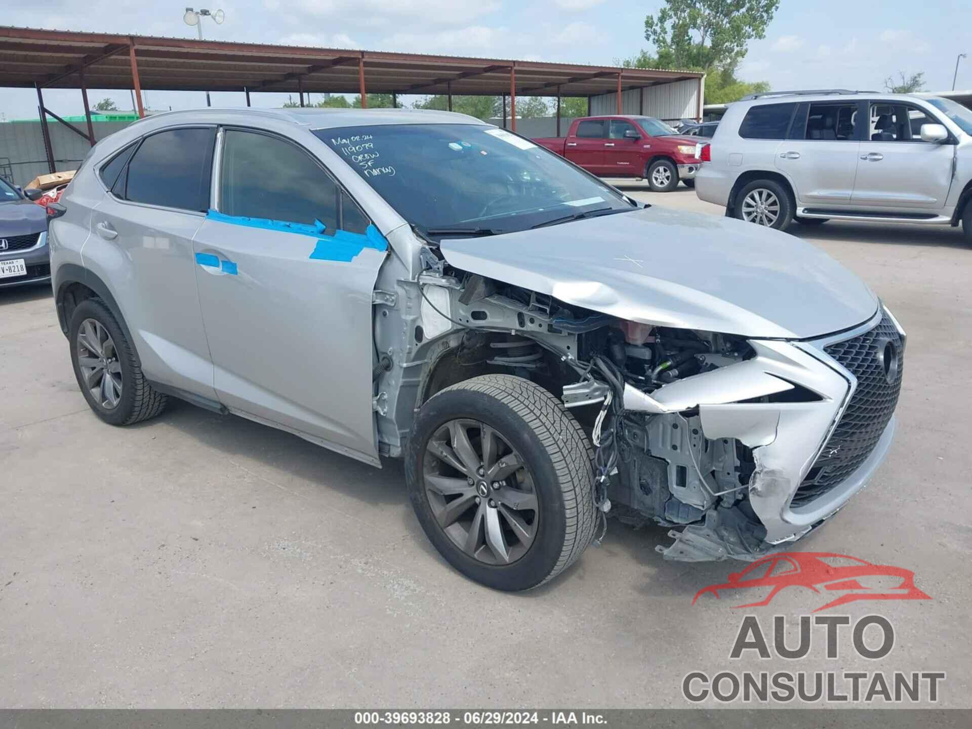 LEXUS NX 200T 2016 - JTJYARBZ5G2028999