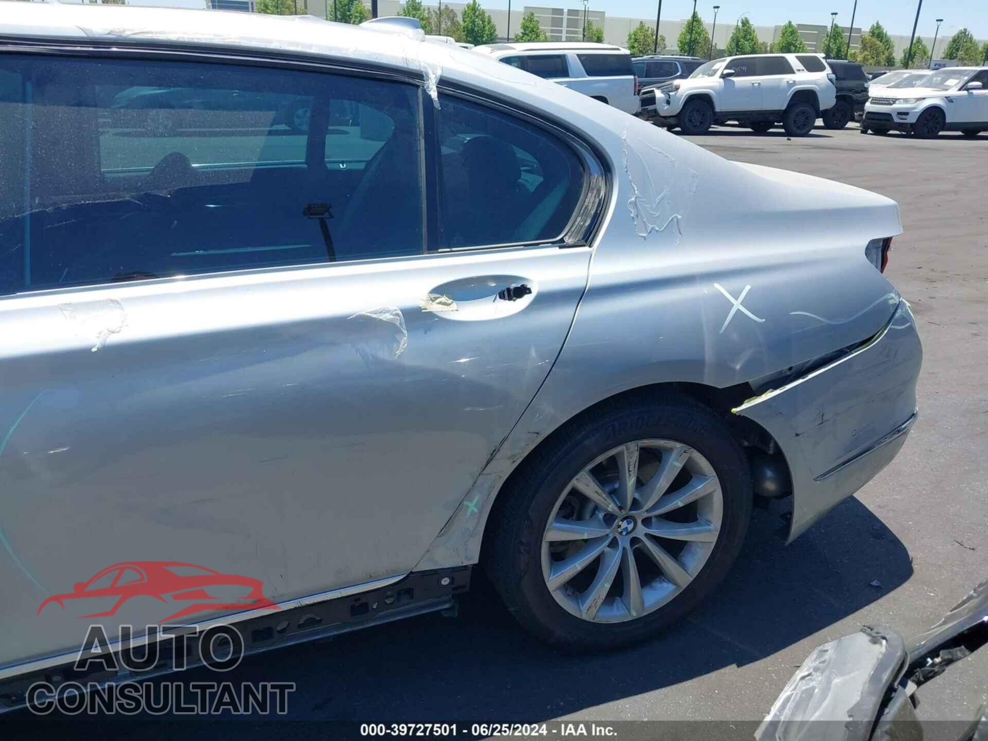 BMW 740I 2017 - WBA7E2C54HG739665