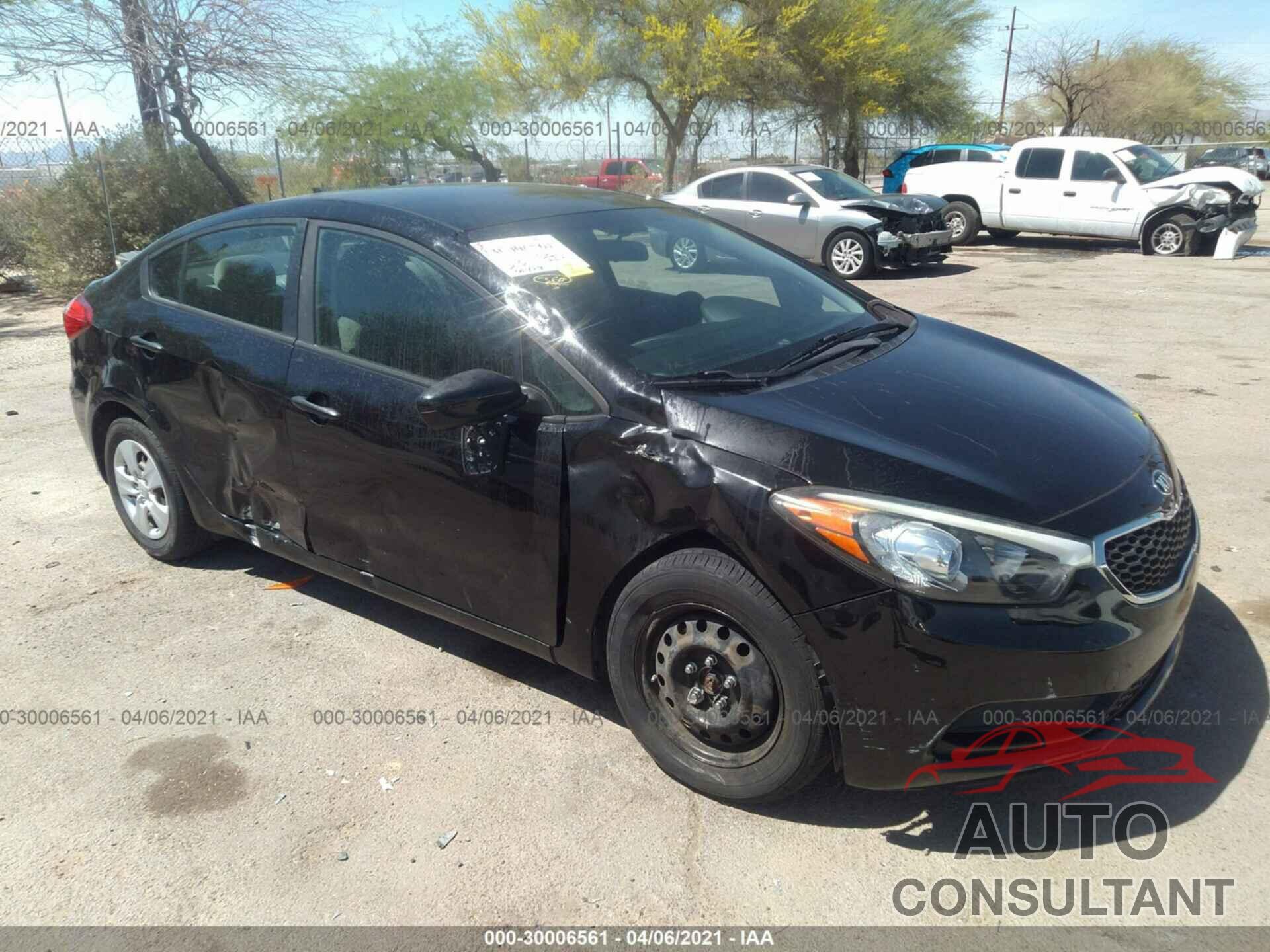 KIA FORTE 2016 - KNAFK4A60G5534737