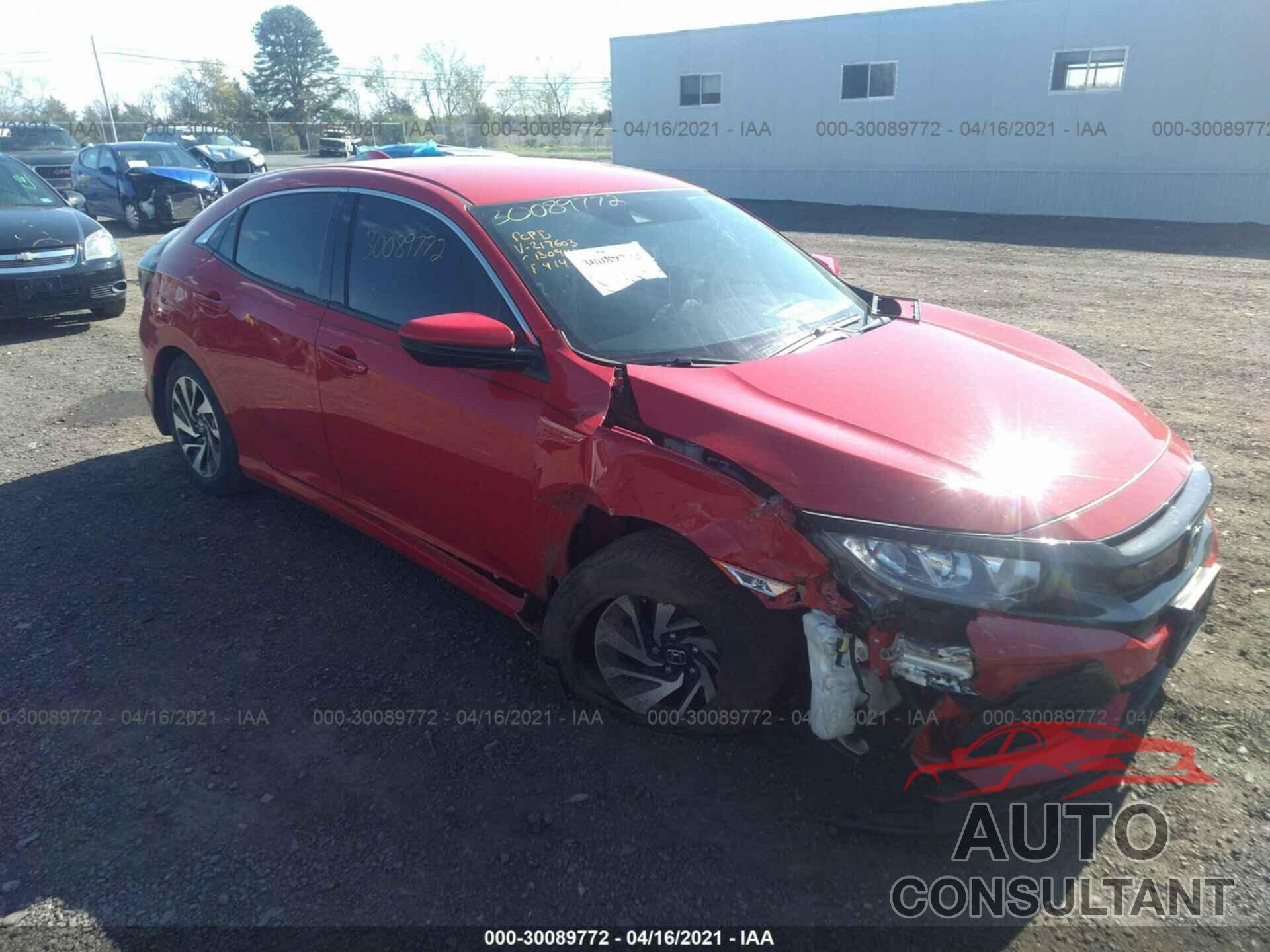 HONDA CIVIC HATCHBACK 2019 - SHHFK7H38KU217603