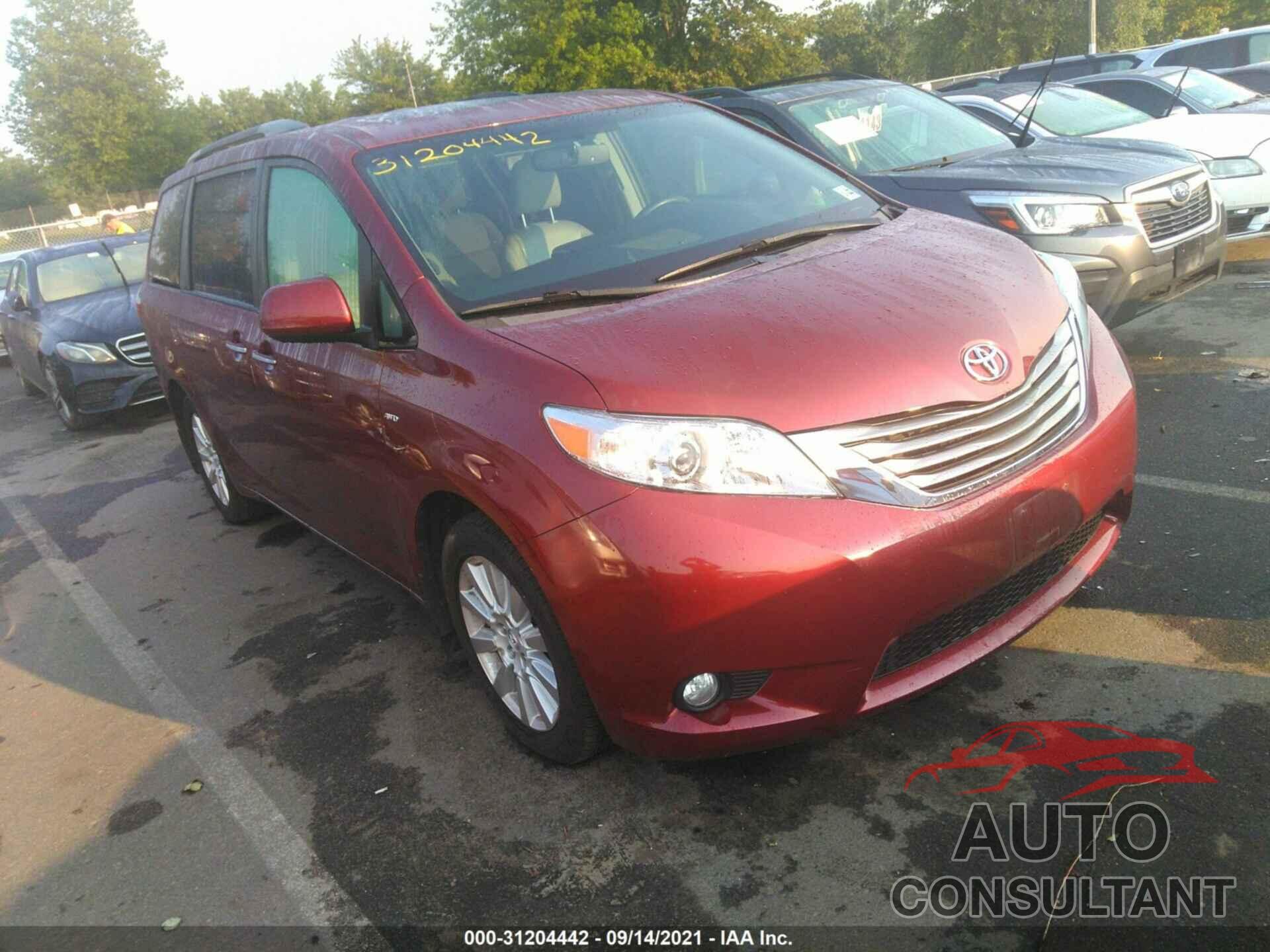 TOYOTA SIENNA 2017 - 5TDDZ3DC1HS157185