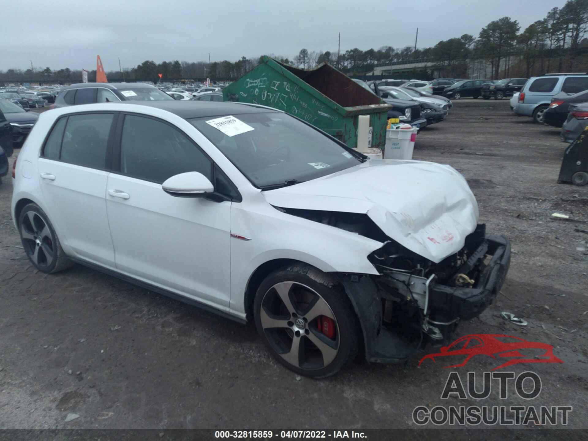 VOLKSWAGEN GOLF GTI 2017 - 3VW547AU7HM044829