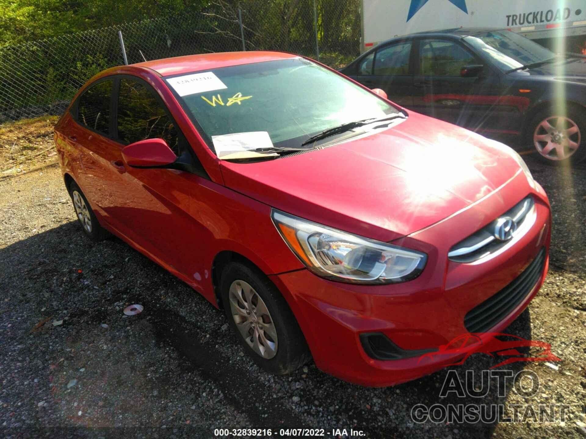 HYUNDAI ACCENT 2016 - KMHCT4AEXGU032040