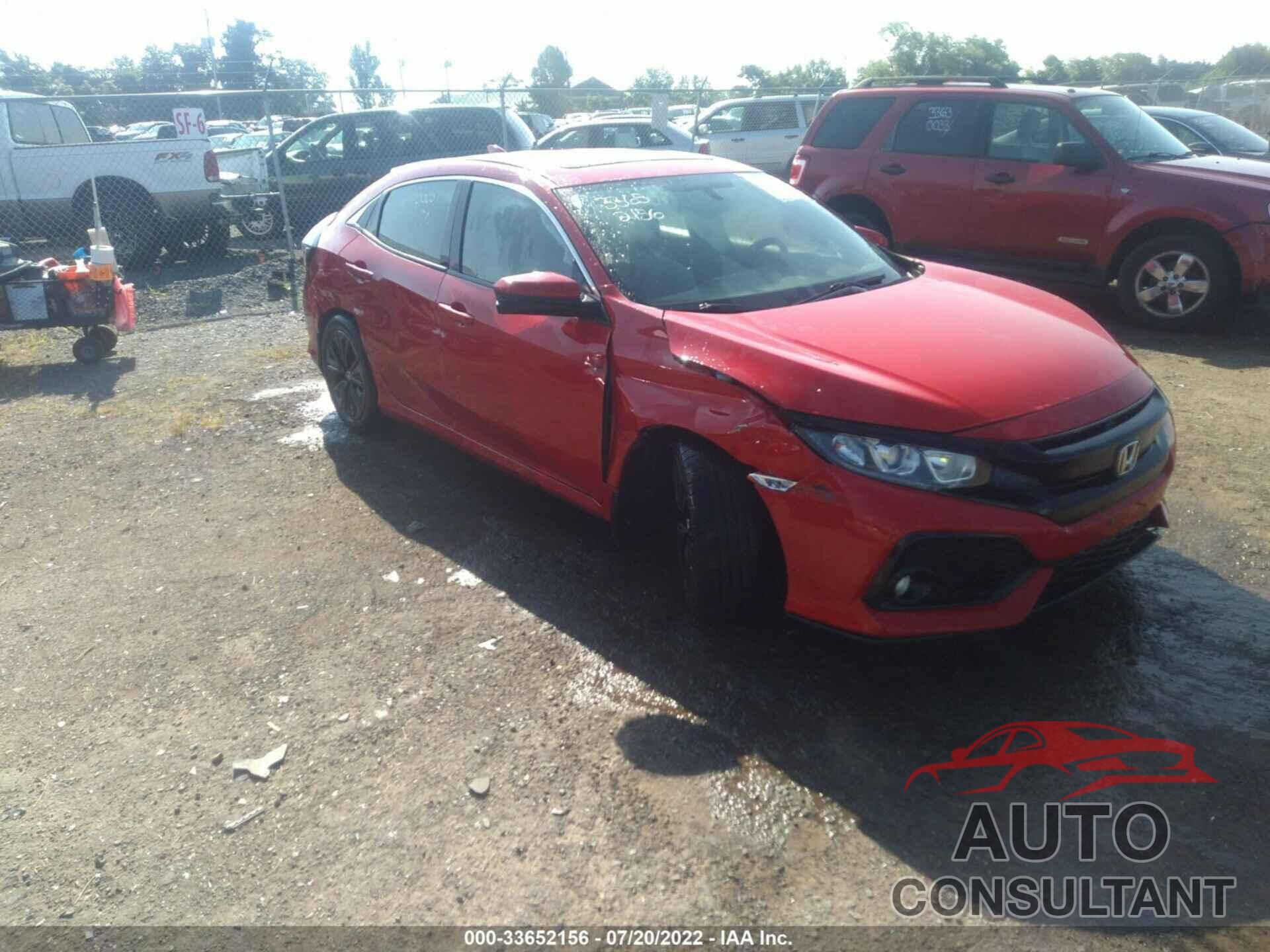 HONDA CIVIC HATCHBACK 2017 - SHHFK7H50HU224152