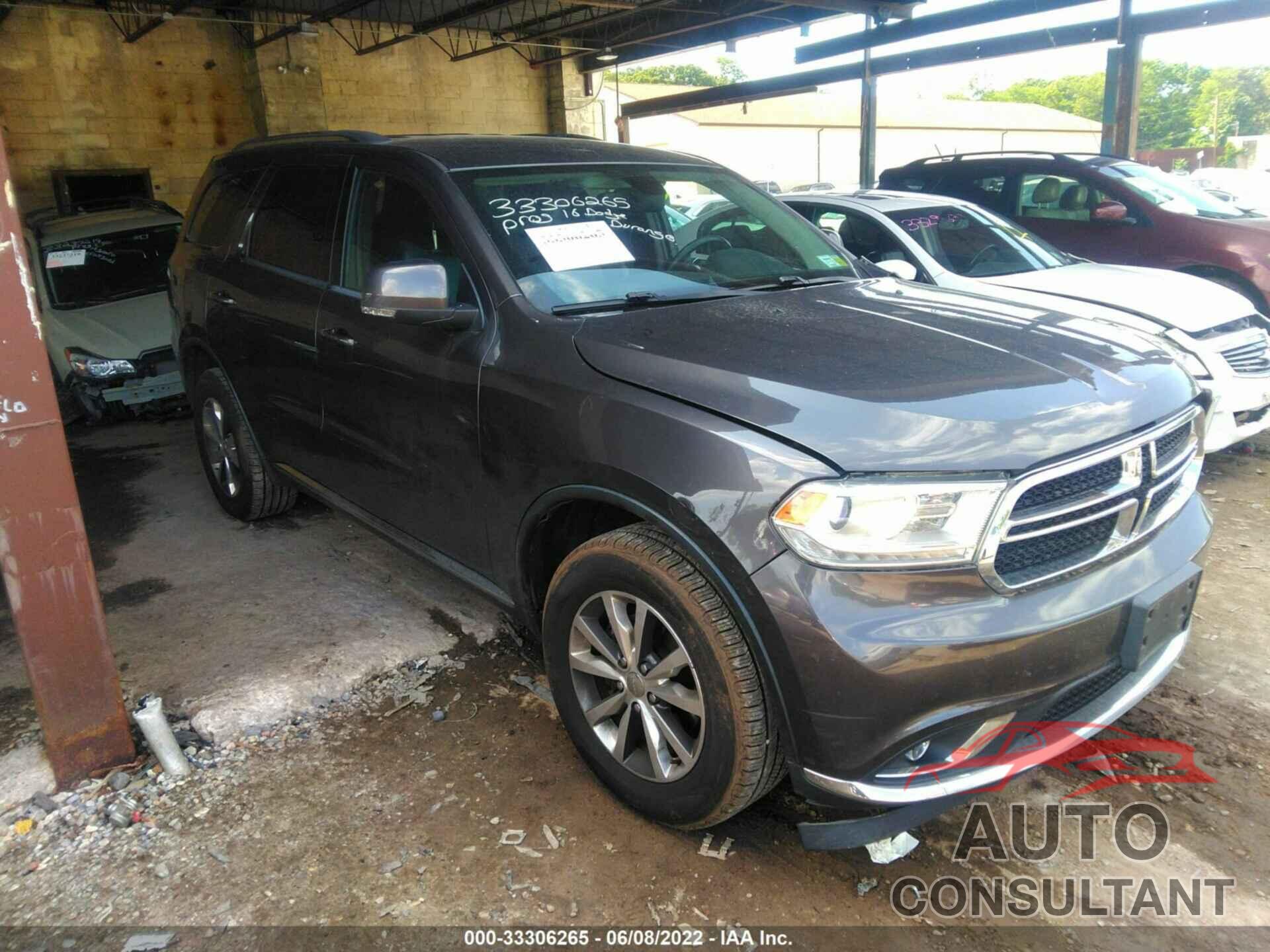 DODGE DURANGO 2016 - 1C4RDJDG0GC424604
