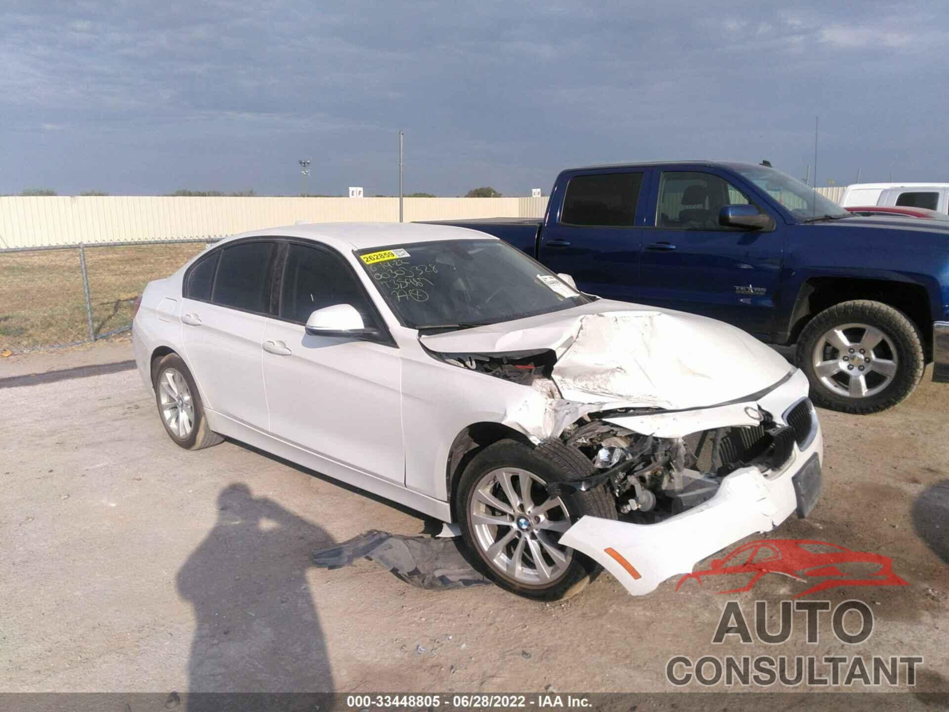 BMW 3 SERIES 2016 - WBA8E1G57GNT35987