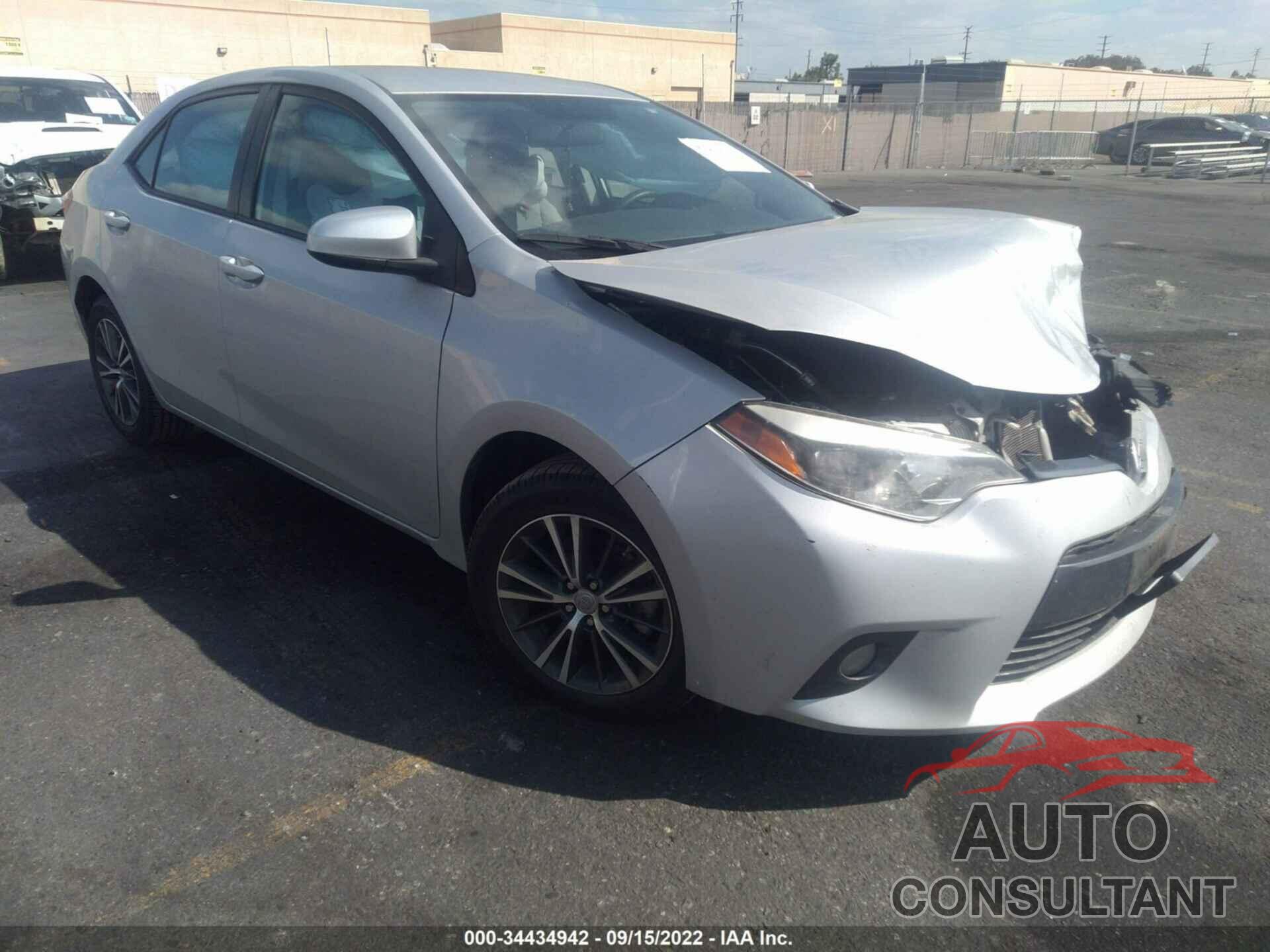 TOYOTA COROLLA 2016 - 5YFBURHE7GP466753