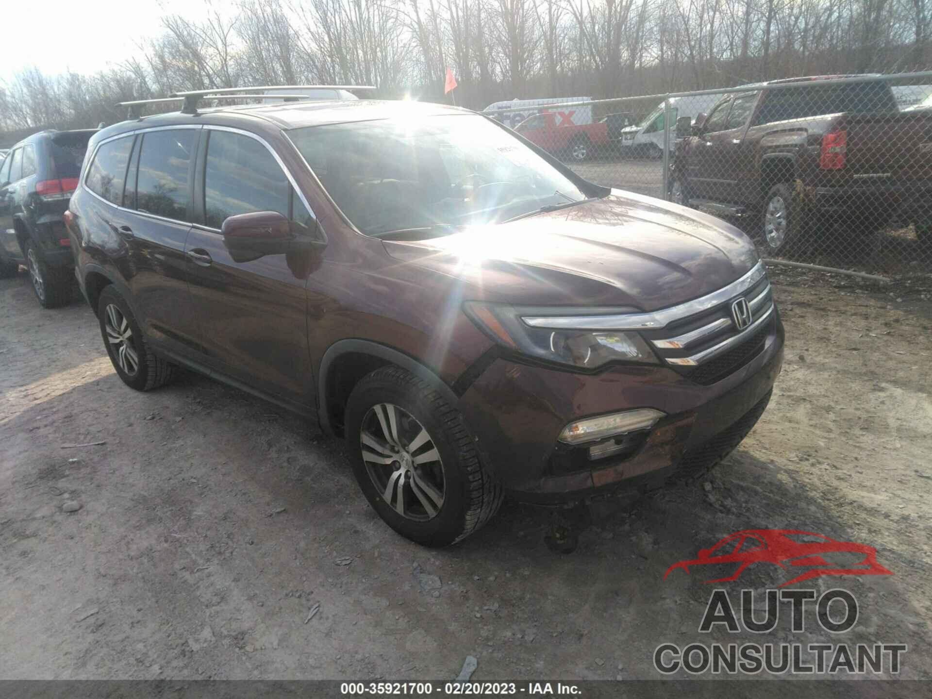 HONDA PILOT 2016 - 5FNYF6H5XGB015010