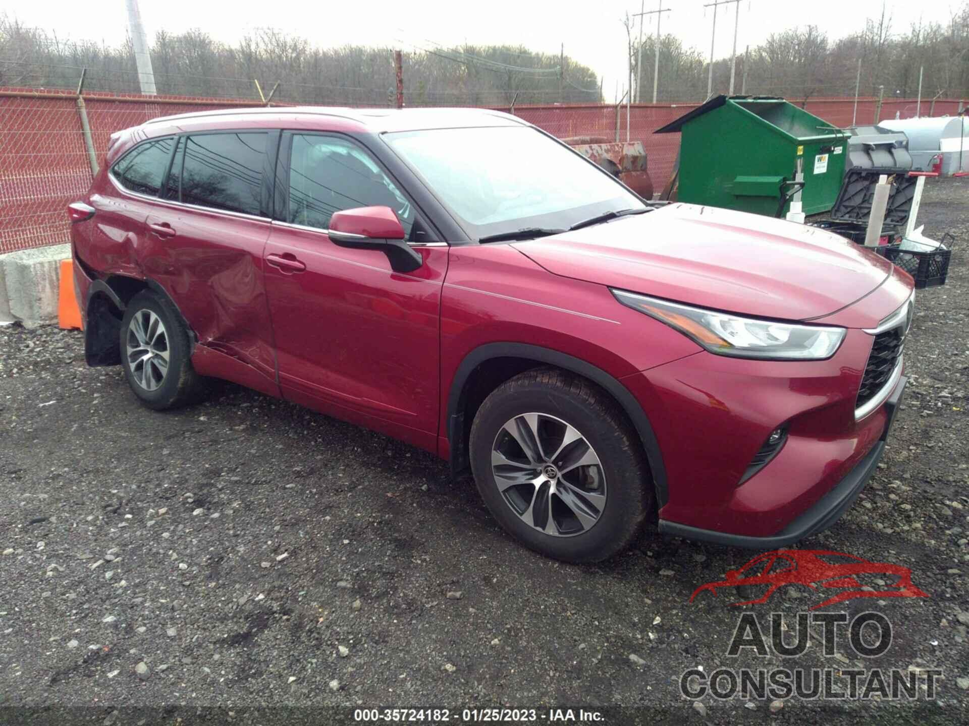 TOYOTA HIGHLANDER 2020 - 5TDGZRBH5LS515945