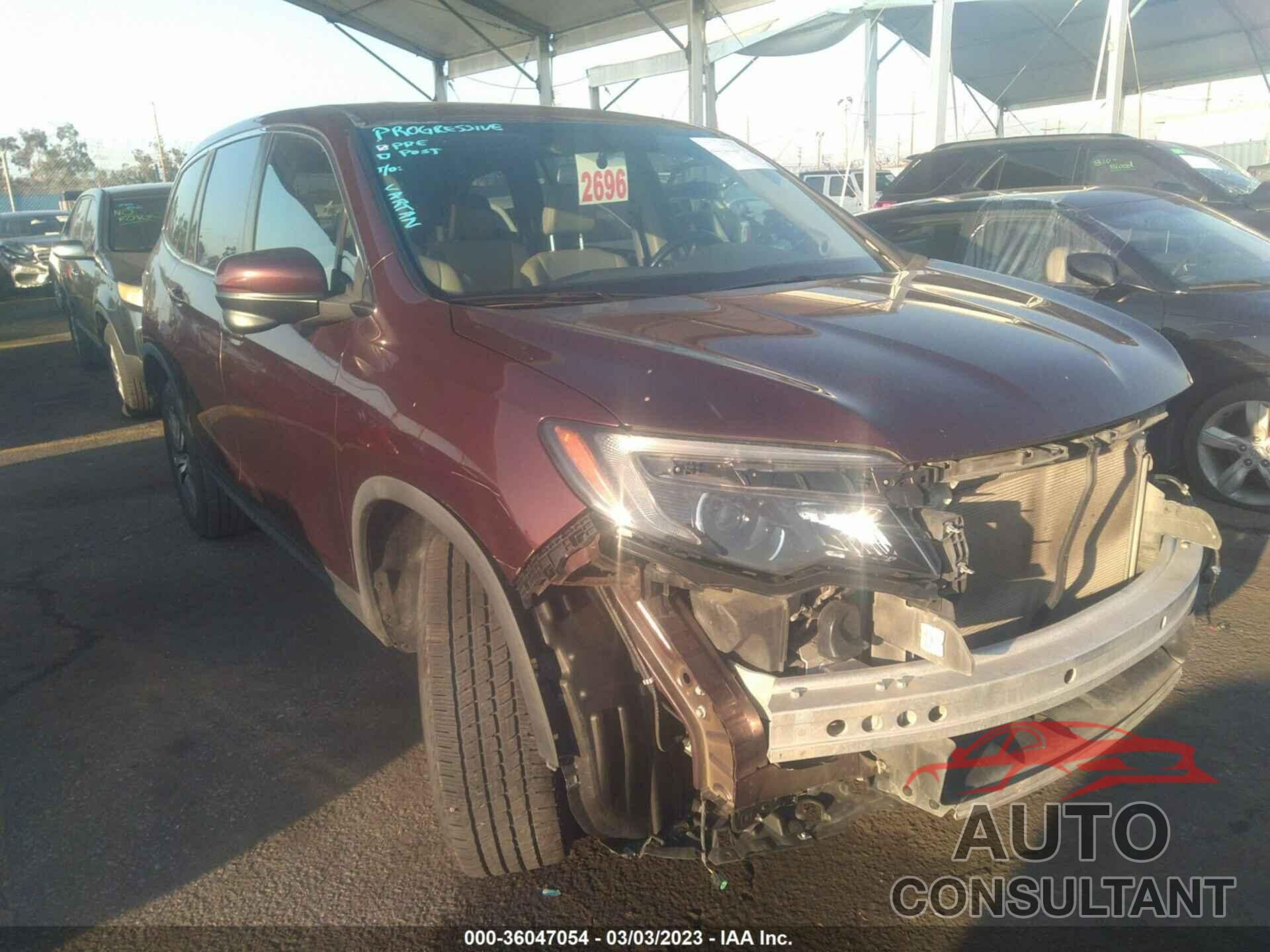 HONDA PILOT 2017 - 5FNYF5H76HB004101