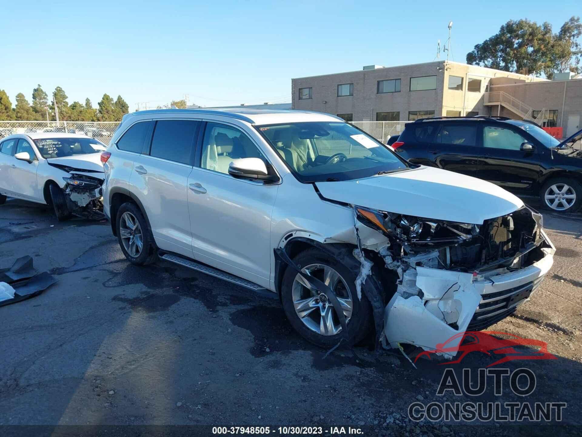 TOYOTA HIGHLANDER 2017 - 5TDDZRFH4HS433404