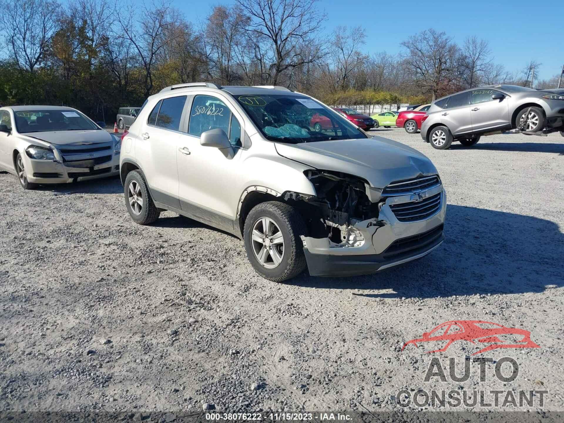 CHEVROLET TRAX 2016 - 3GNCJPSBXGL131944