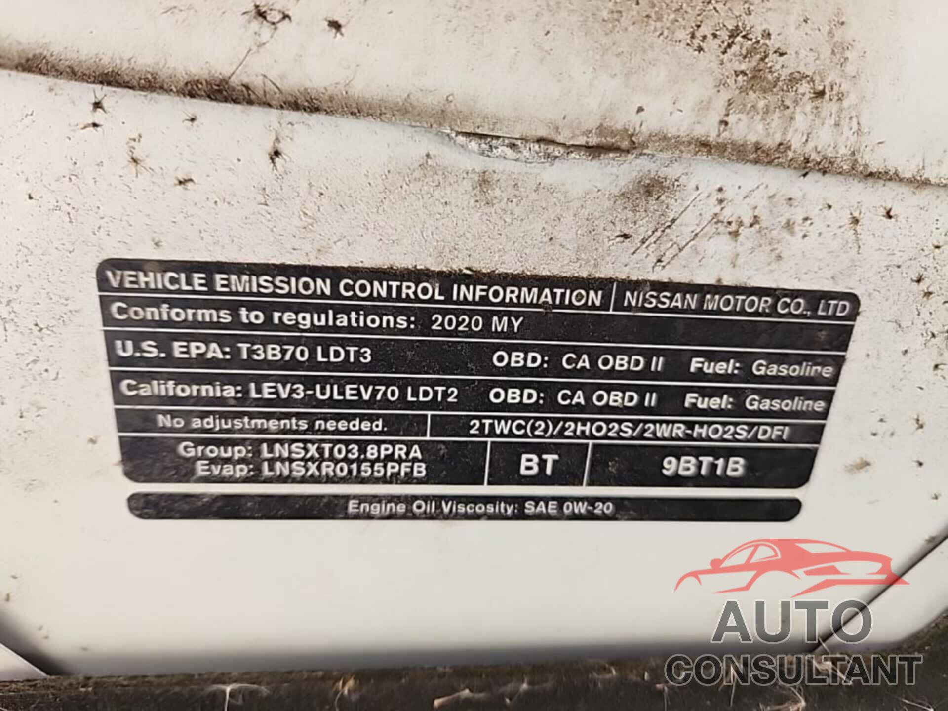 NISSAN FRONTIER 2020 - 1N6ED0EB0LN727860