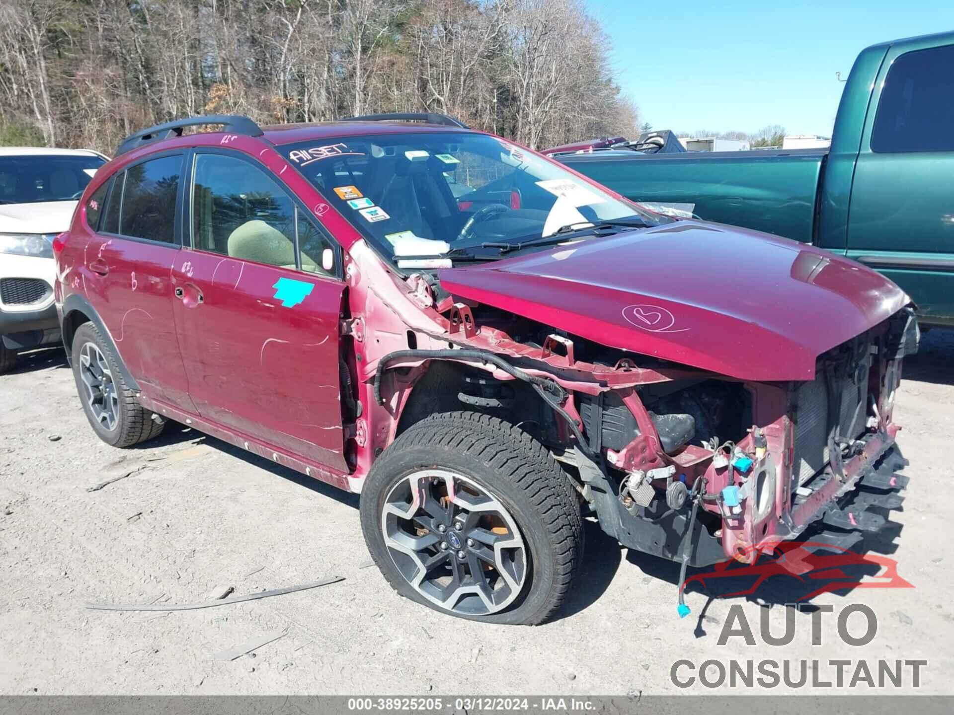 SUBARU CROSSTREK 2016 - JF2GPADC9G8269504