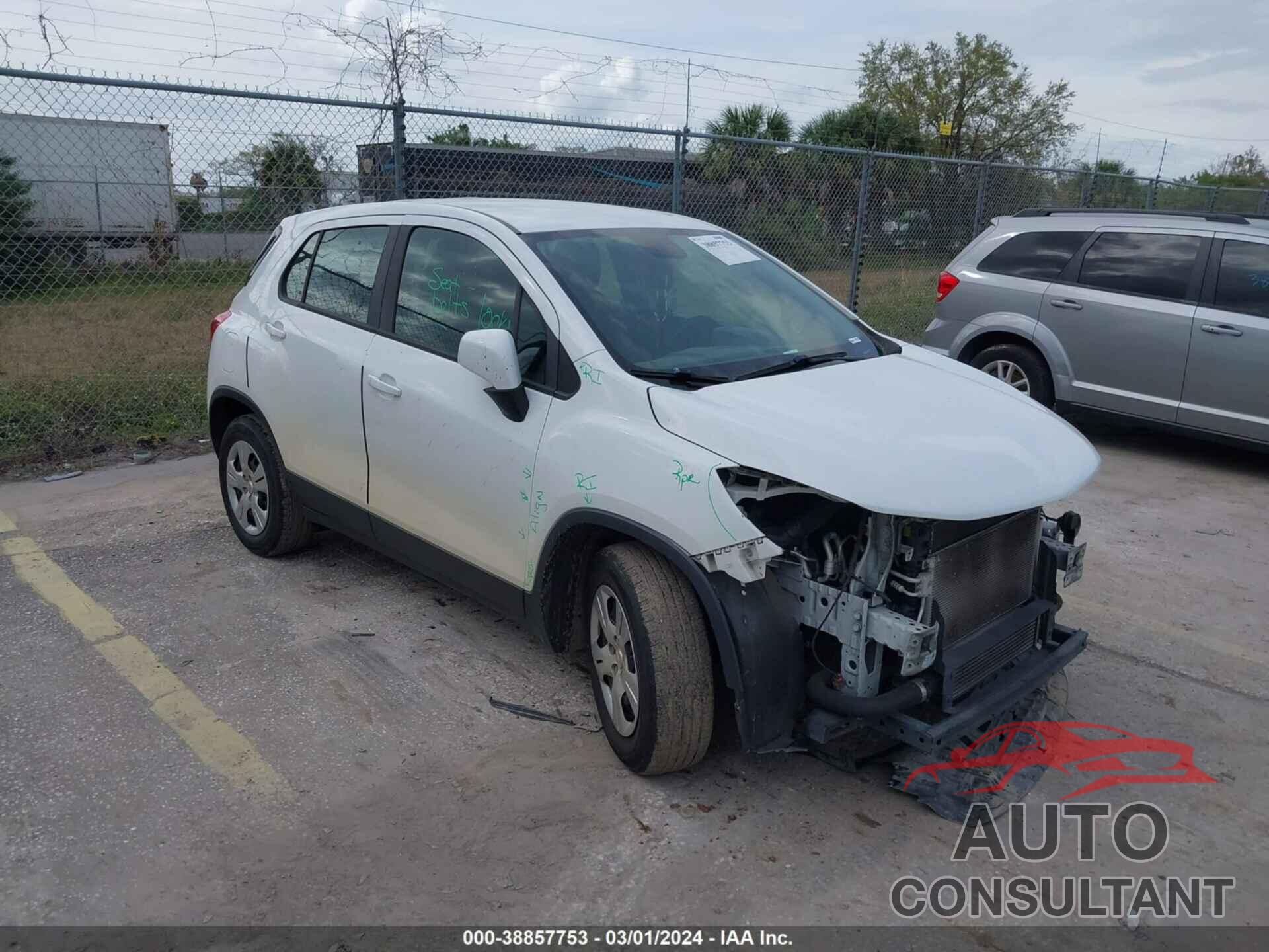 CHEVROLET TRAX 2017 - KL7CJKSB2HB146577