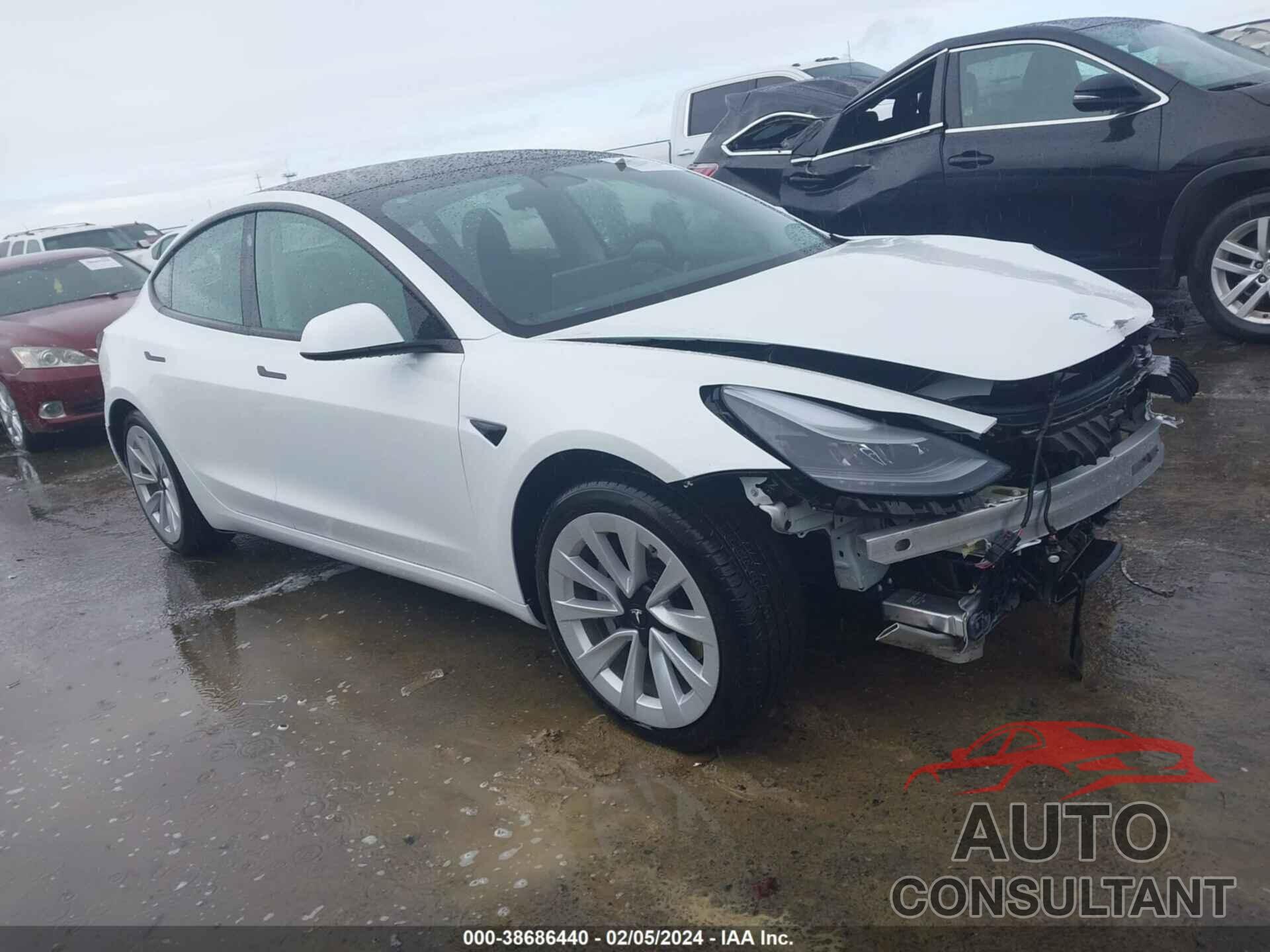 TESLA MODEL 3 2022 - 5YJ3E1EBXNF202304