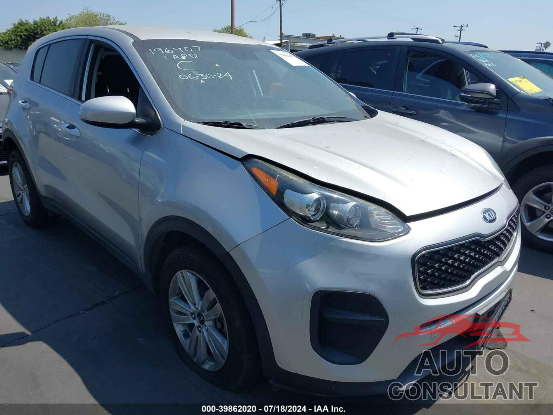 KIA SPORTAGE 2018 - KNDPM3AC3J7331807