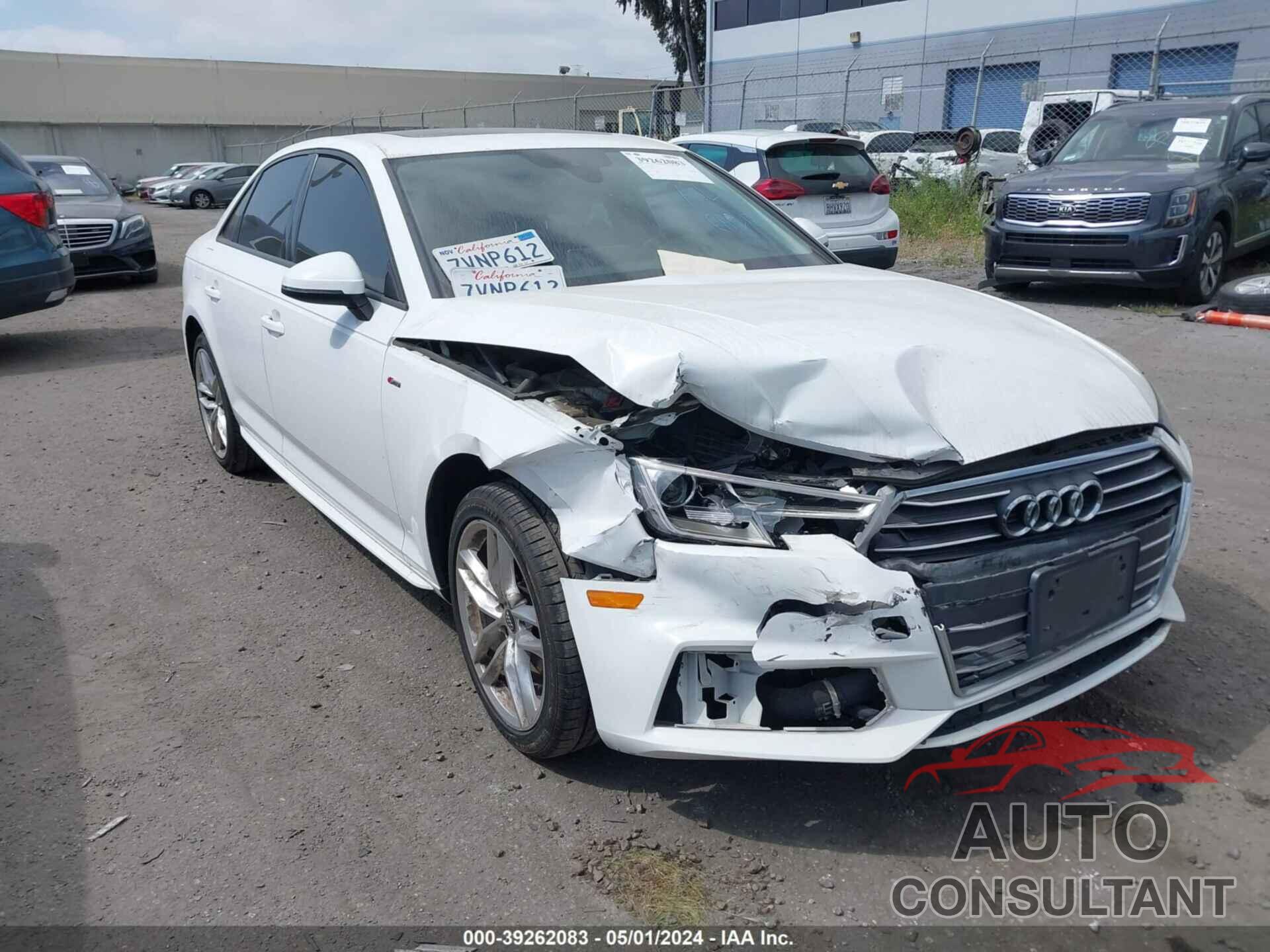 AUDI A4 2017 - WAUKMAF45HN038493