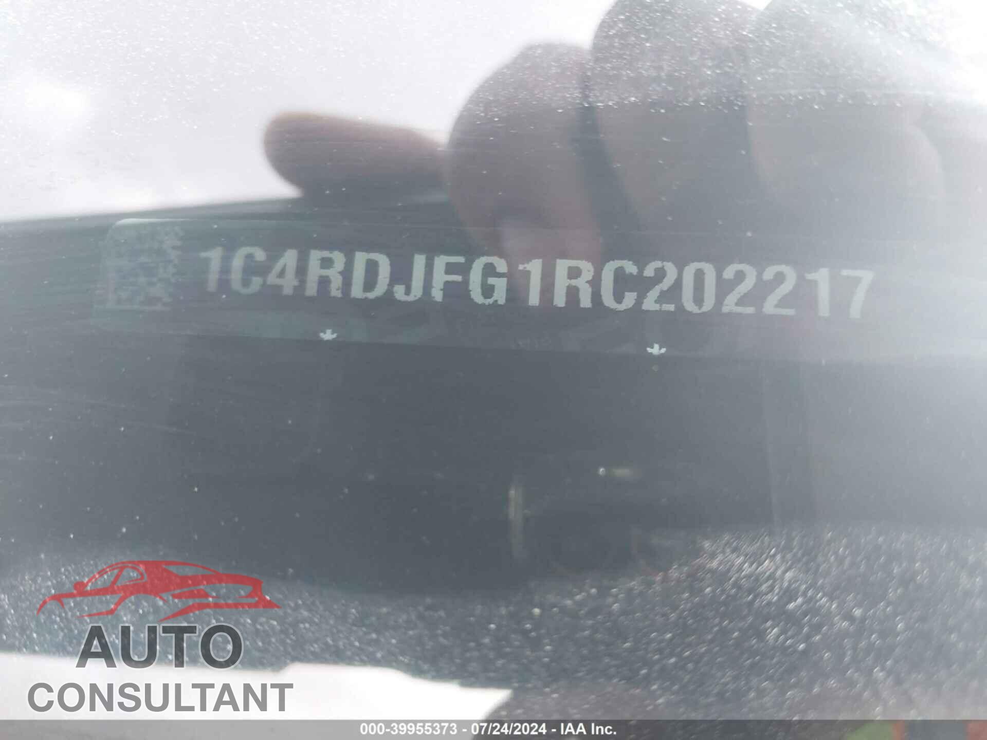 DODGE DURANGO 2024 - 1C4RDJFG2RC202209