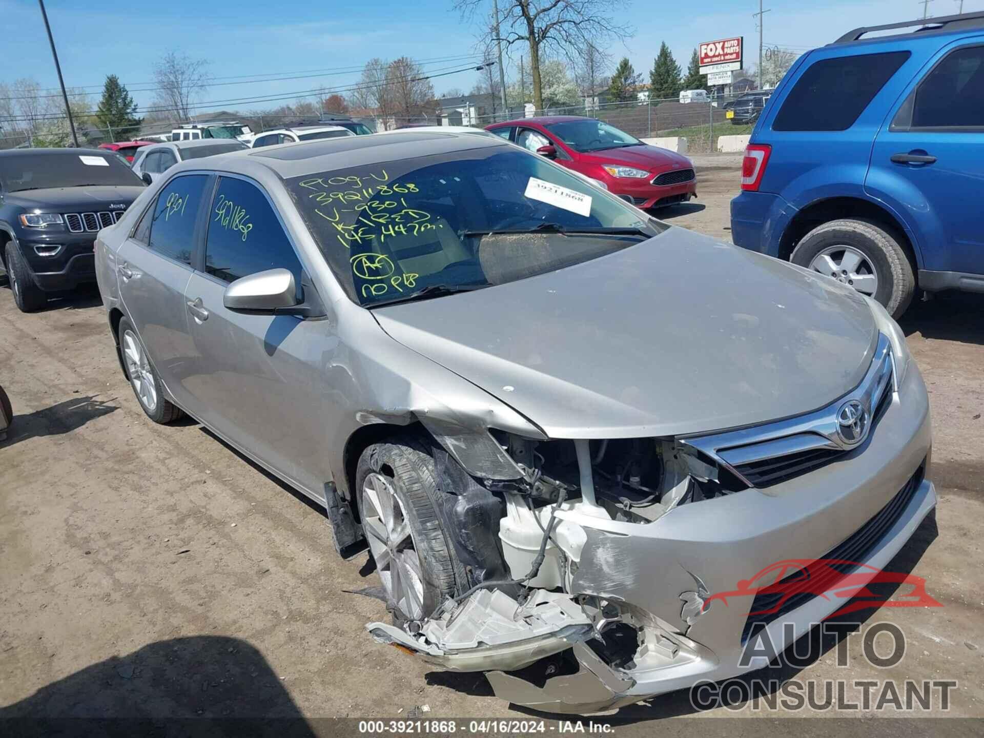 TOYOTA CAMRY 2013 - 4T1BF1FKXDU699301