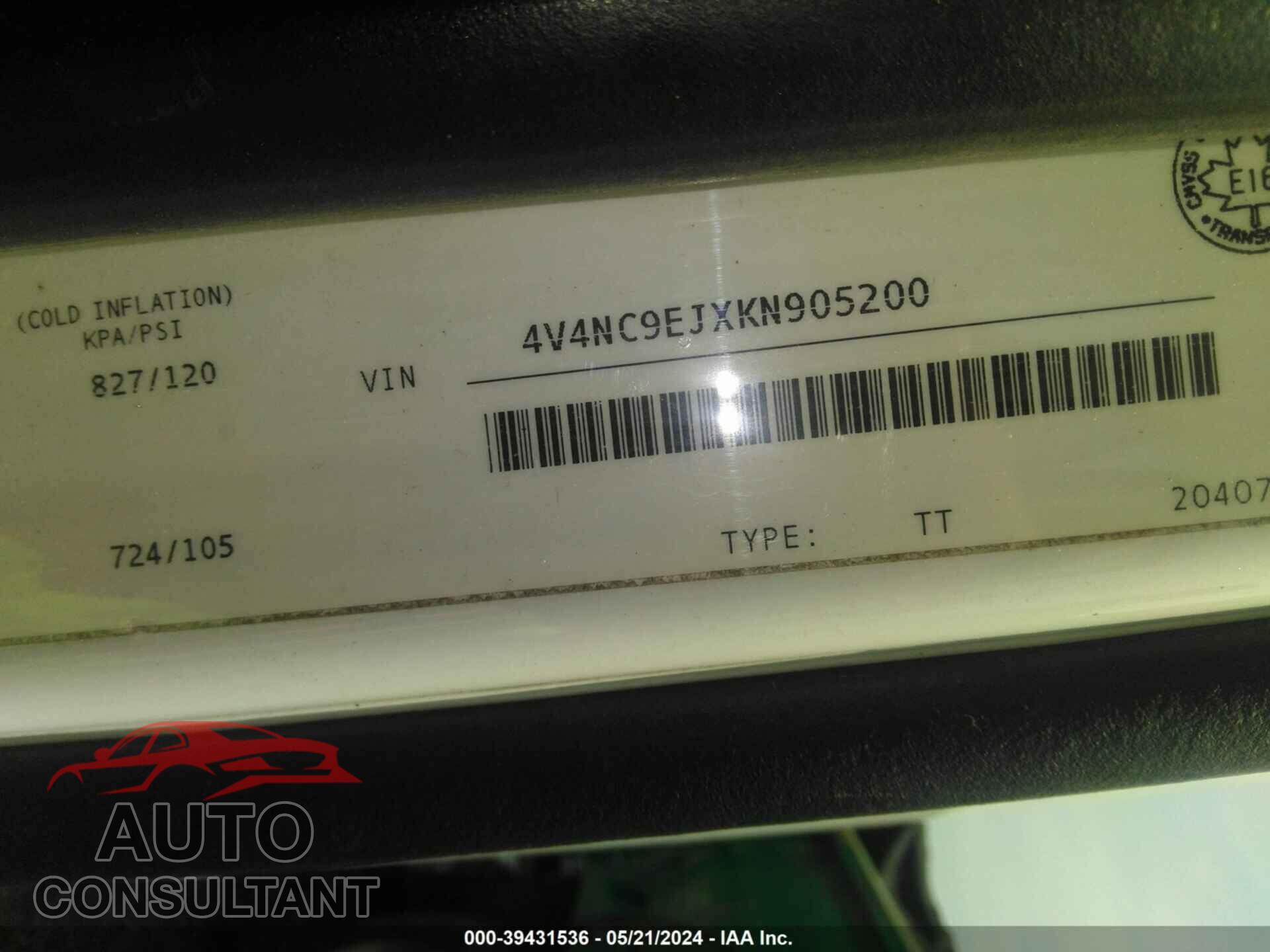 VOLVO VNL 2019 - 4V4NC9EJXKN905200