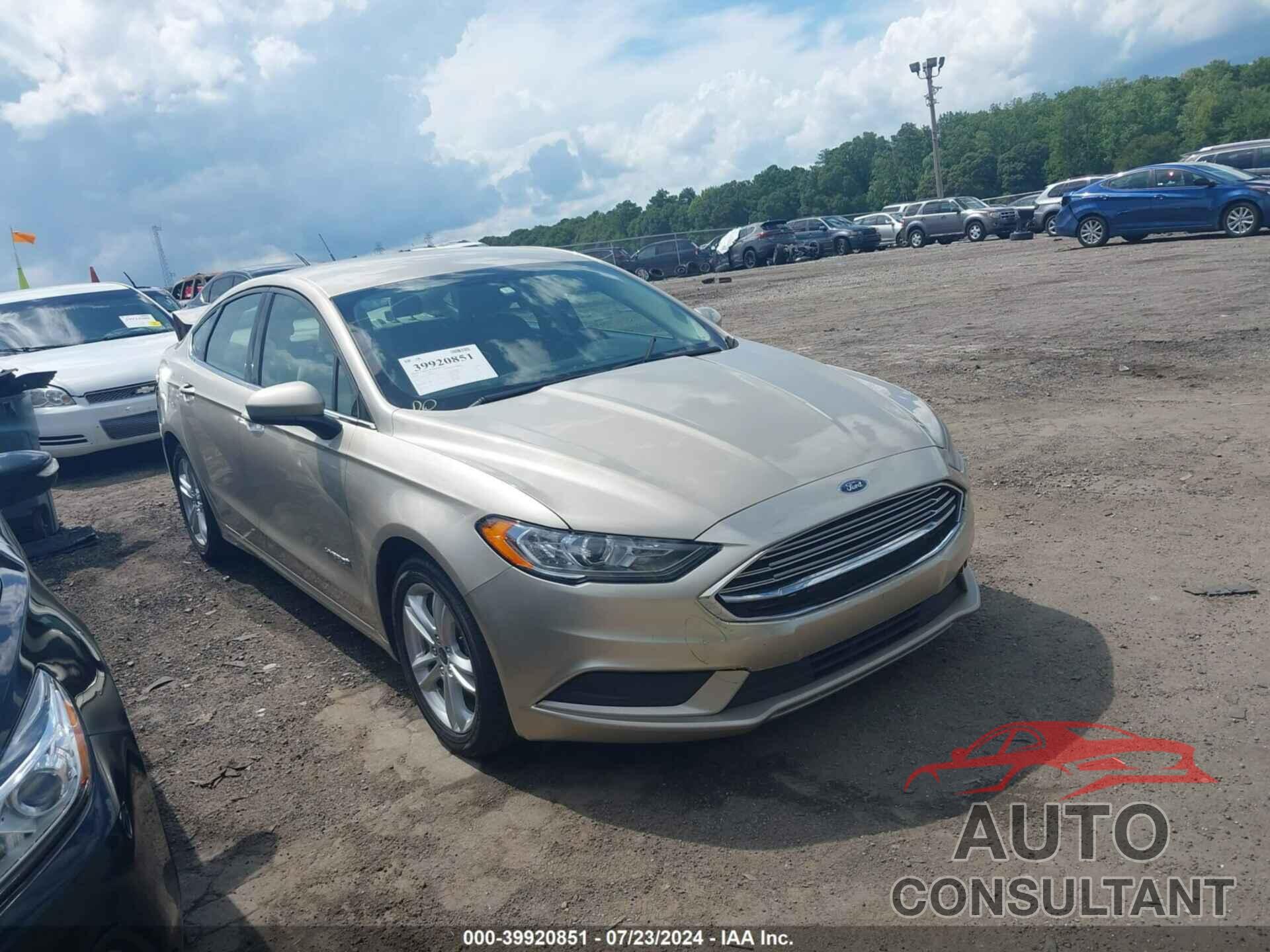 FORD FUSION HYBRID 2018 - 3FA6P0LUXJR268890