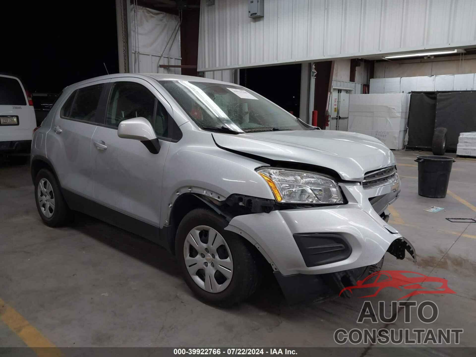 CHEVROLET TRAX 2016 - 3GNCJKSB4GL181144