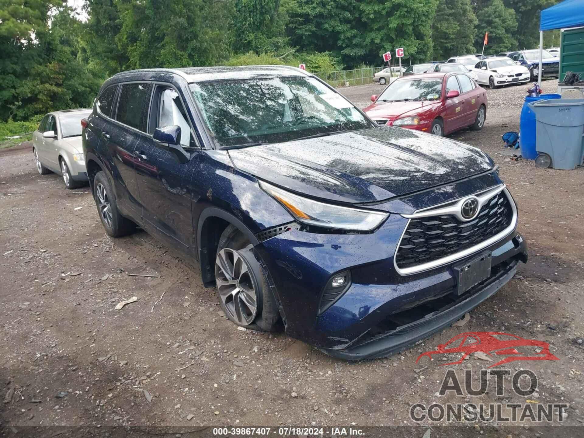 TOYOTA HIGHLANDER 2021 - 5TDGZRBH4MS112119