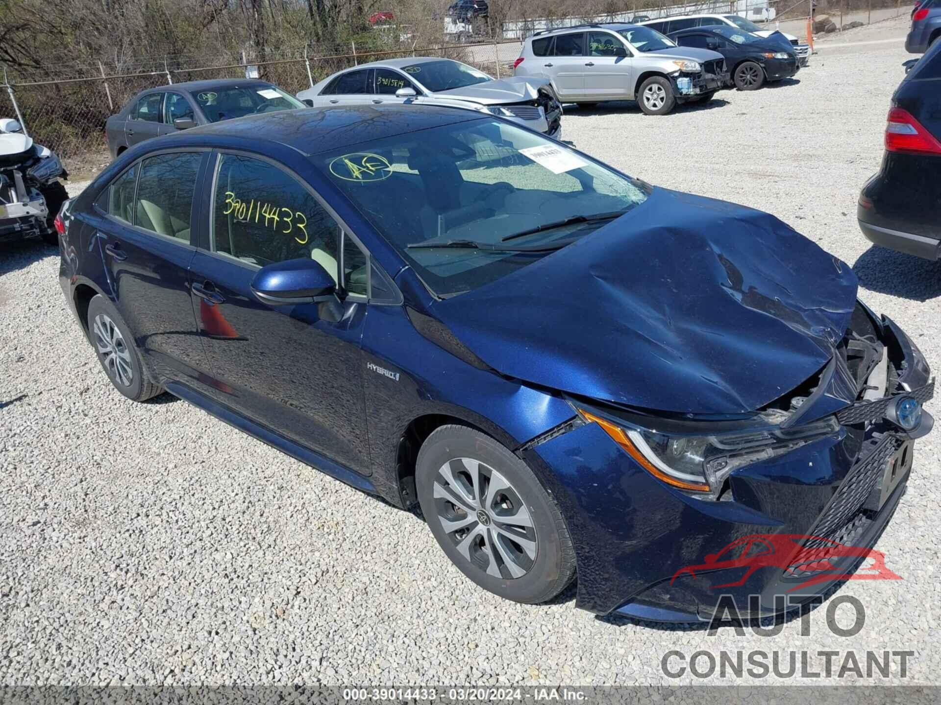TOYOTA COROLLA 2020 - JTDEBRBE9LJ018993