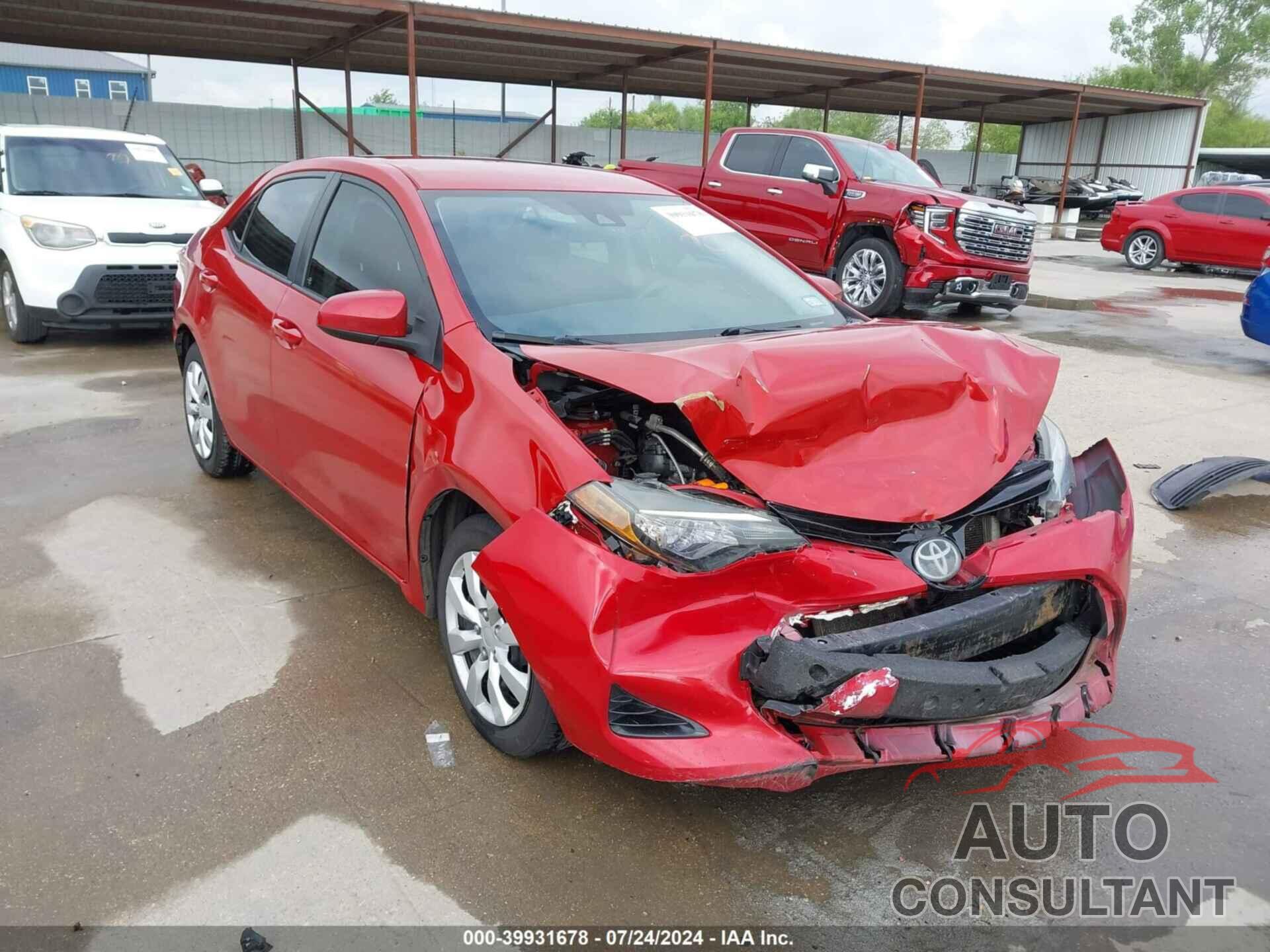 TOYOTA COROLLA 2017 - 5YFBURHE1HP660664