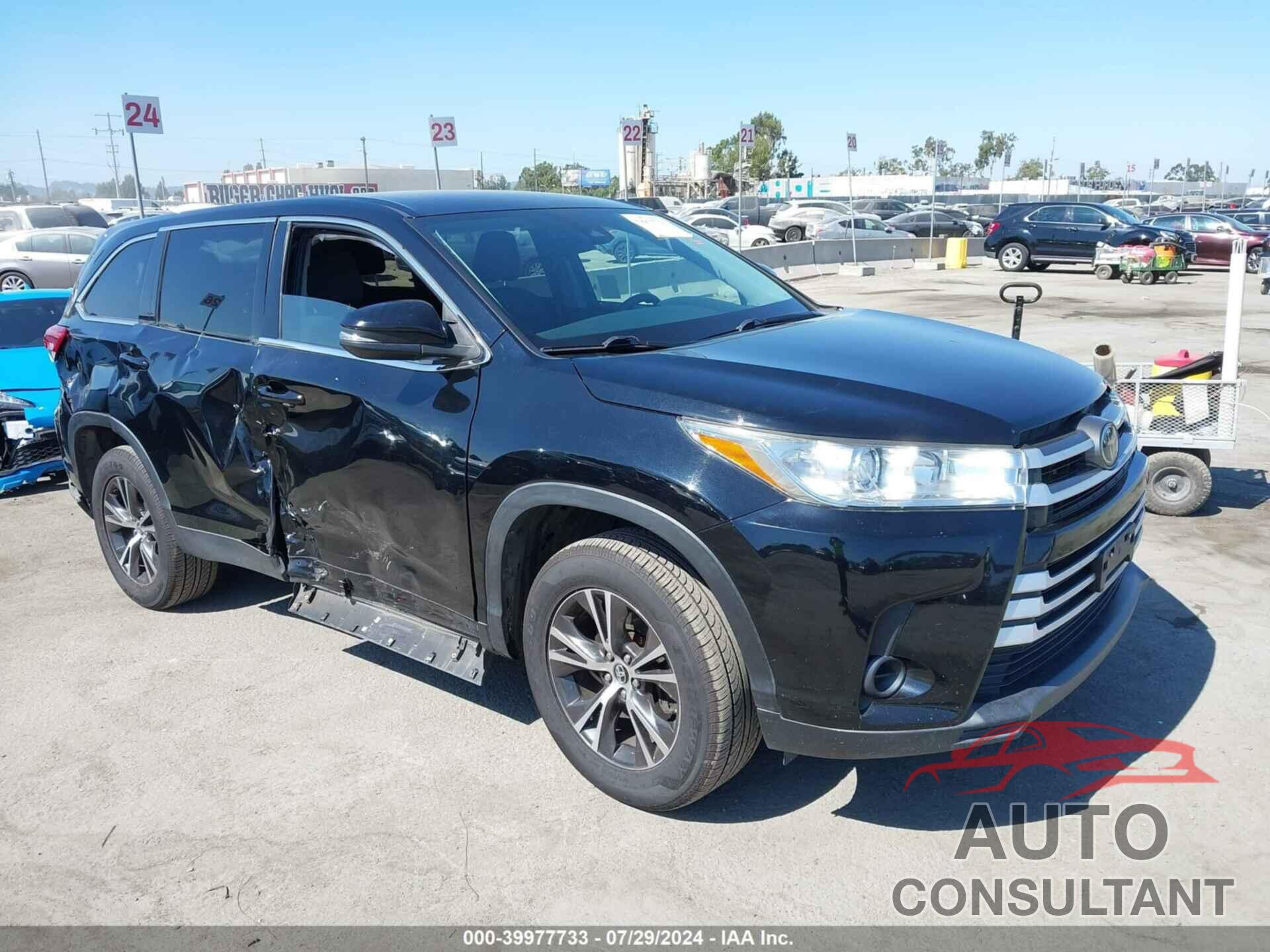 TOYOTA HIGHLANDER 2019 - 5TDZZRFHXKS308307