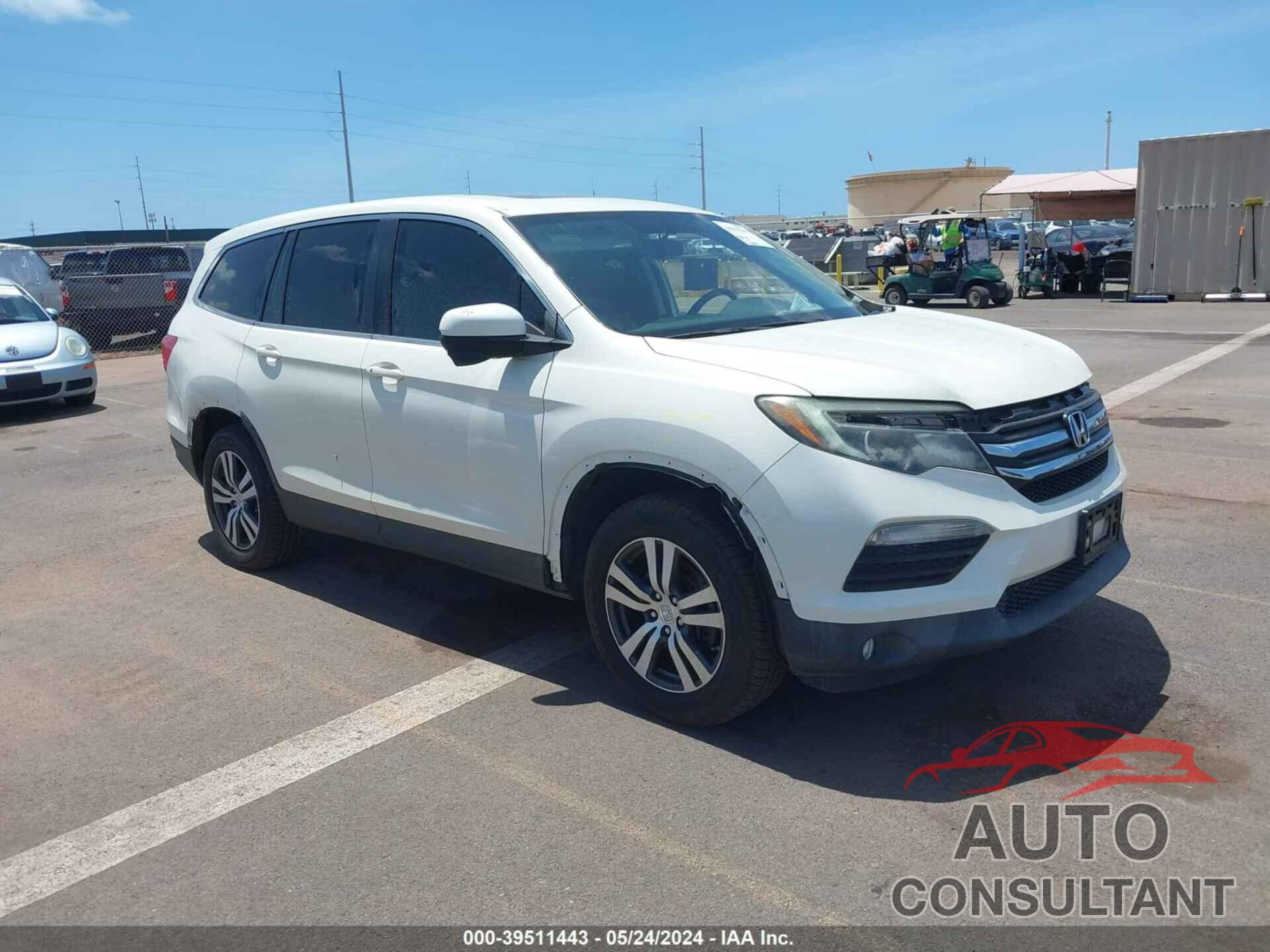 HONDA PILOT 2017 - 5FNYF6H54HB054757