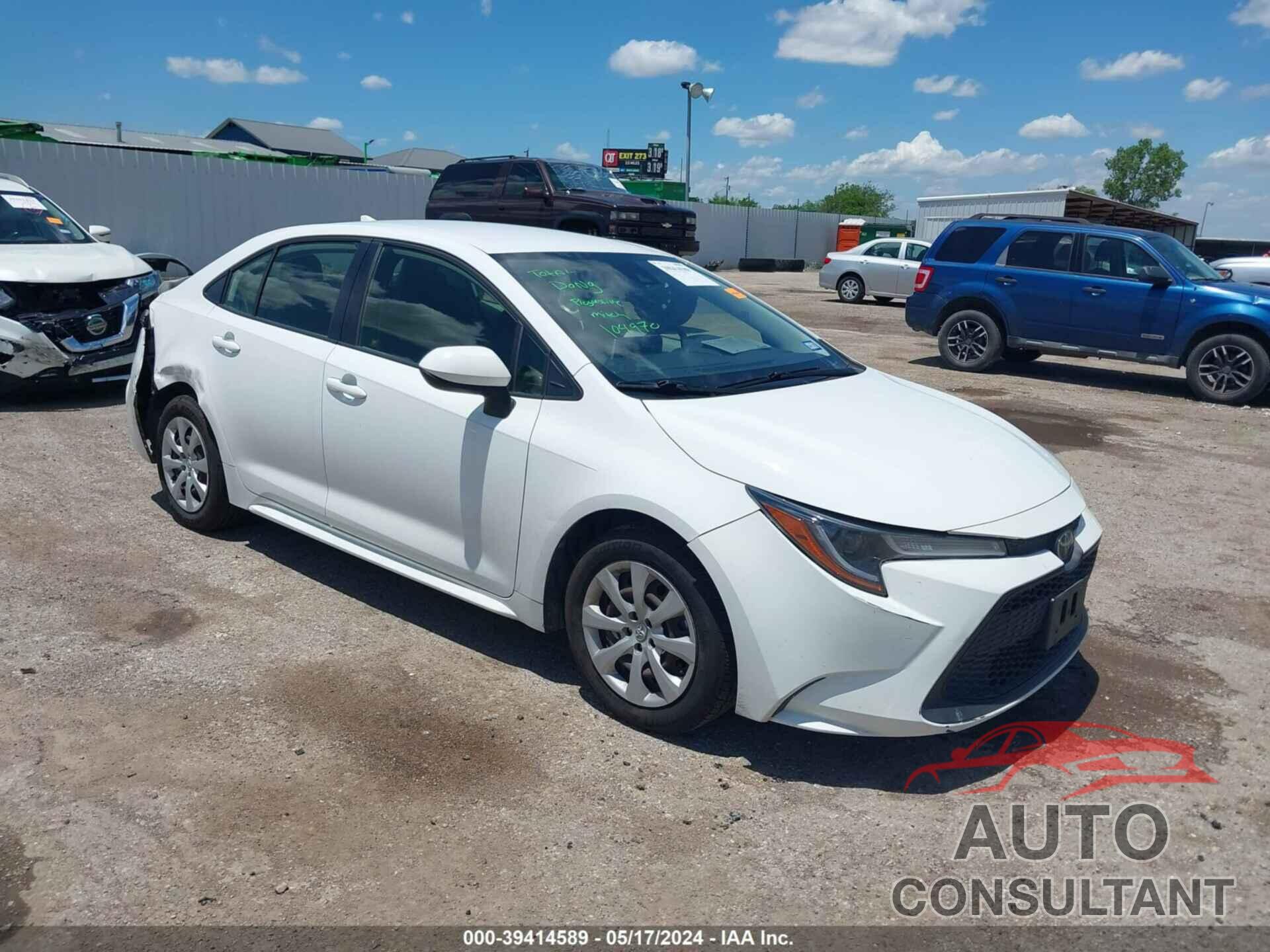 TOYOTA COROLLA 2020 - JTDEPRAE4LJ003546
