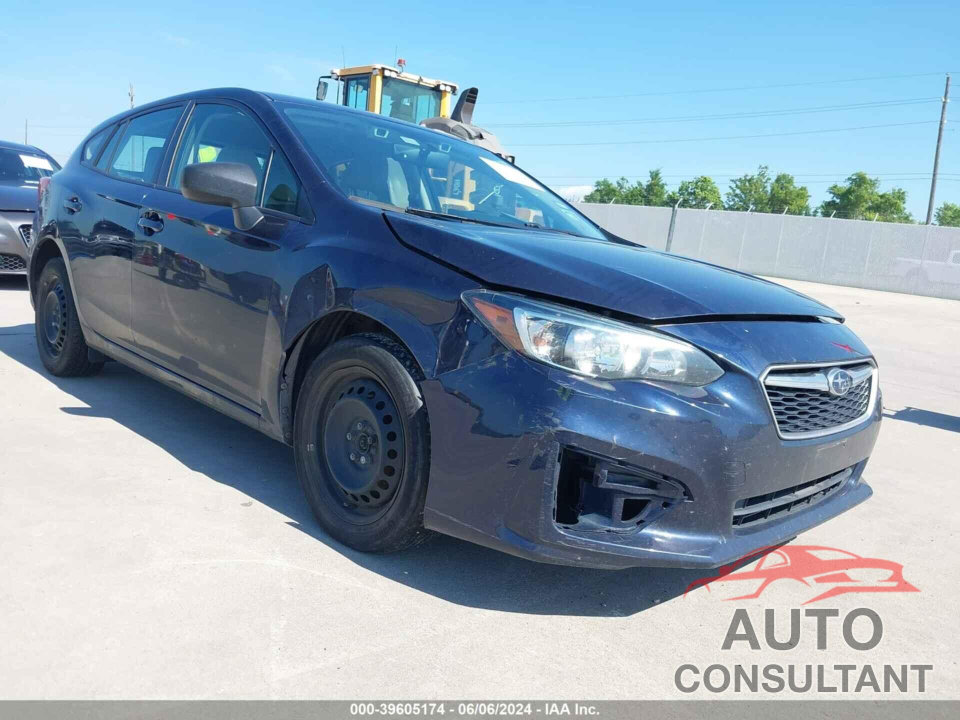 SUBARU IMPREZA 2019 - 4S3GTAB6XK3741299