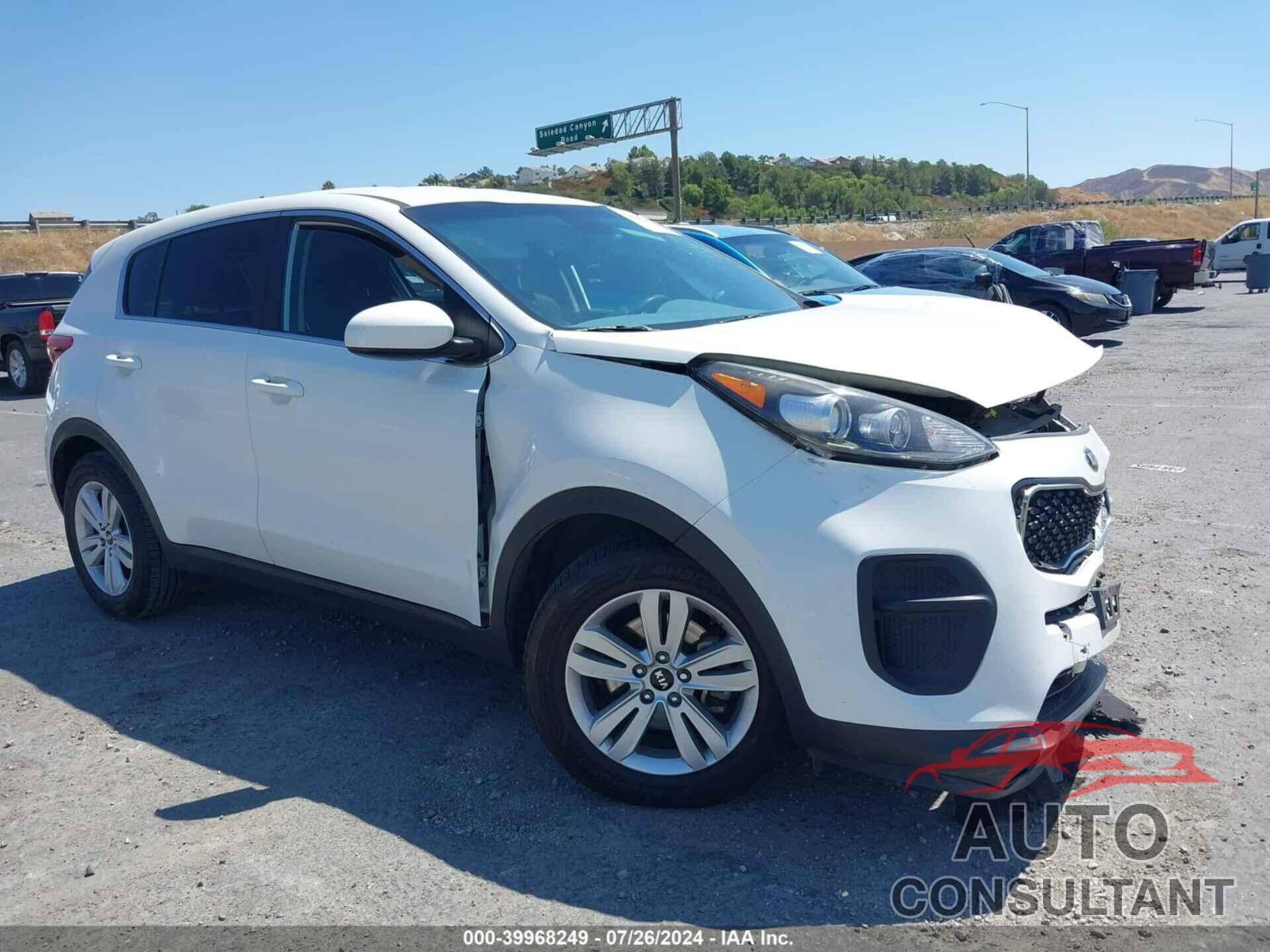 KIA SPORTAGE 2017 - KNDPM3AC4H7164786