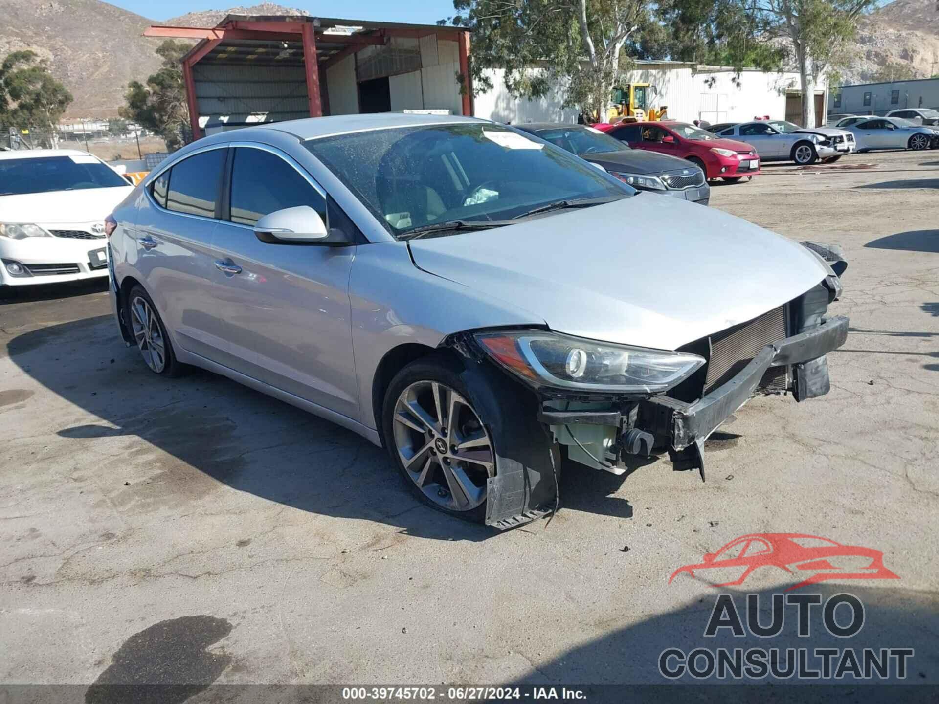 HYUNDAI ELANTRA 2017 - KMHD84LF0HU312904