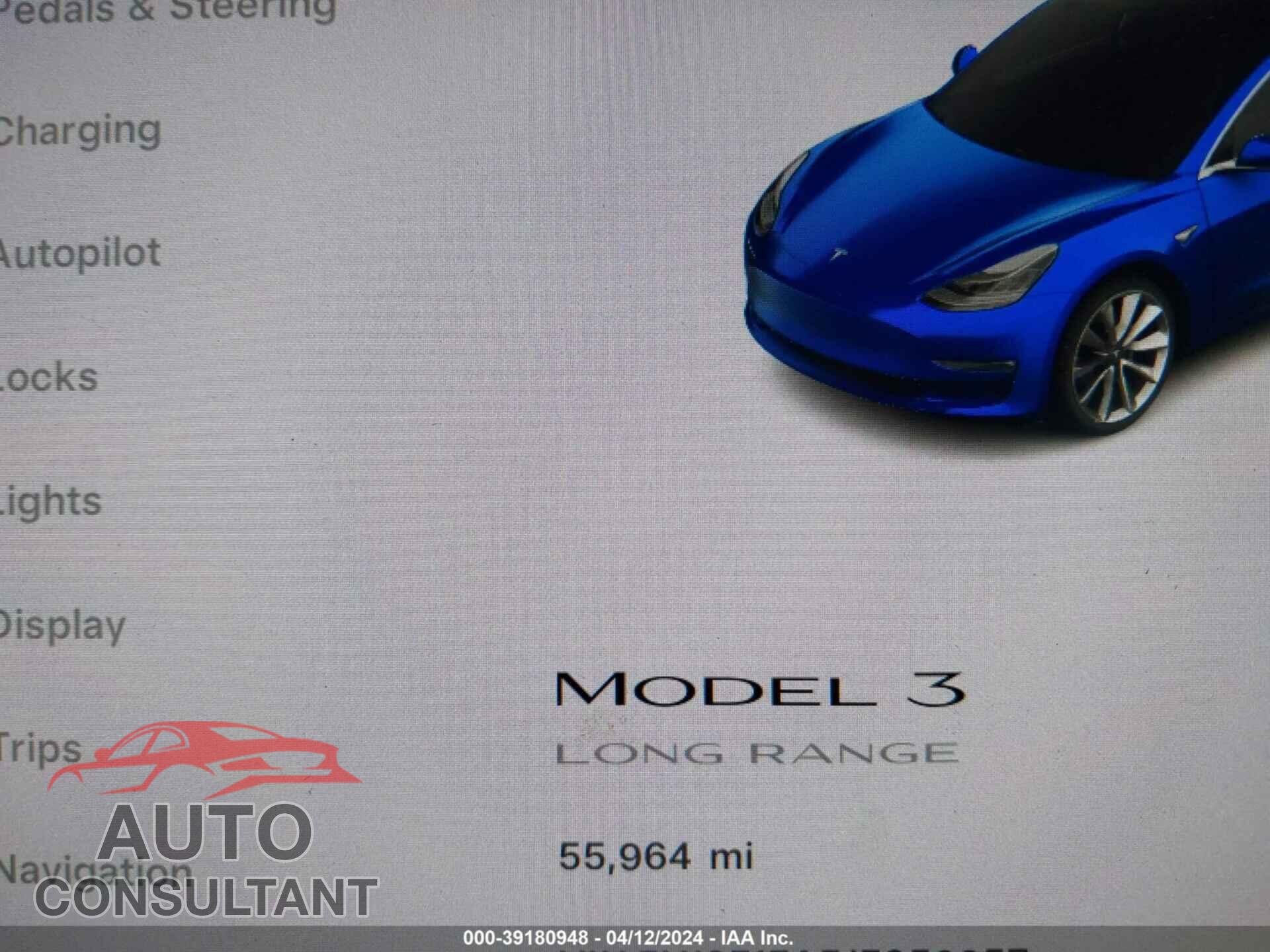 TESLA MODEL 3 2018 - 5YJ3E1EA5JF059957