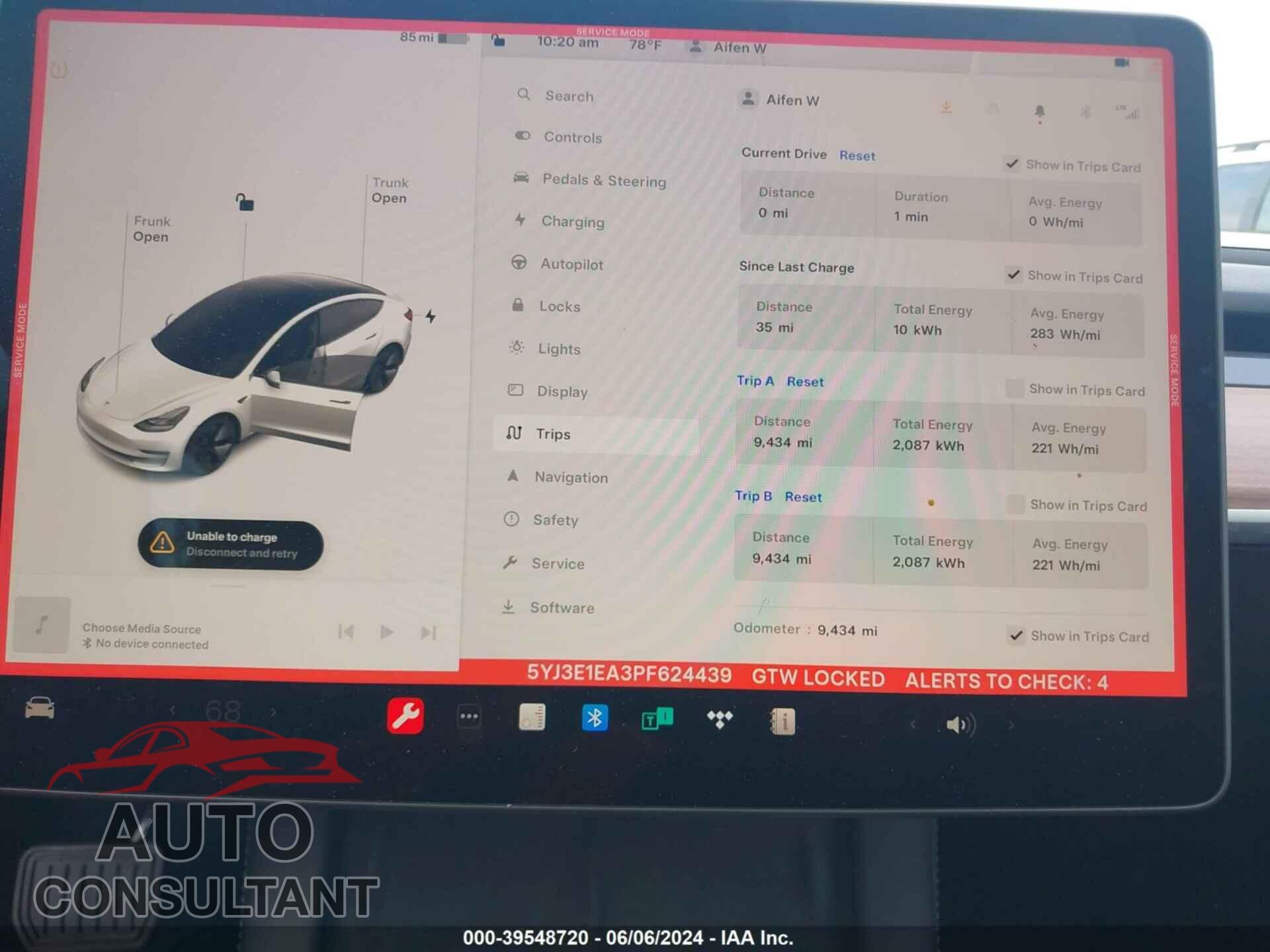 TESLA MODEL 3 2023 - 5YJ3E1EA3PF624439
