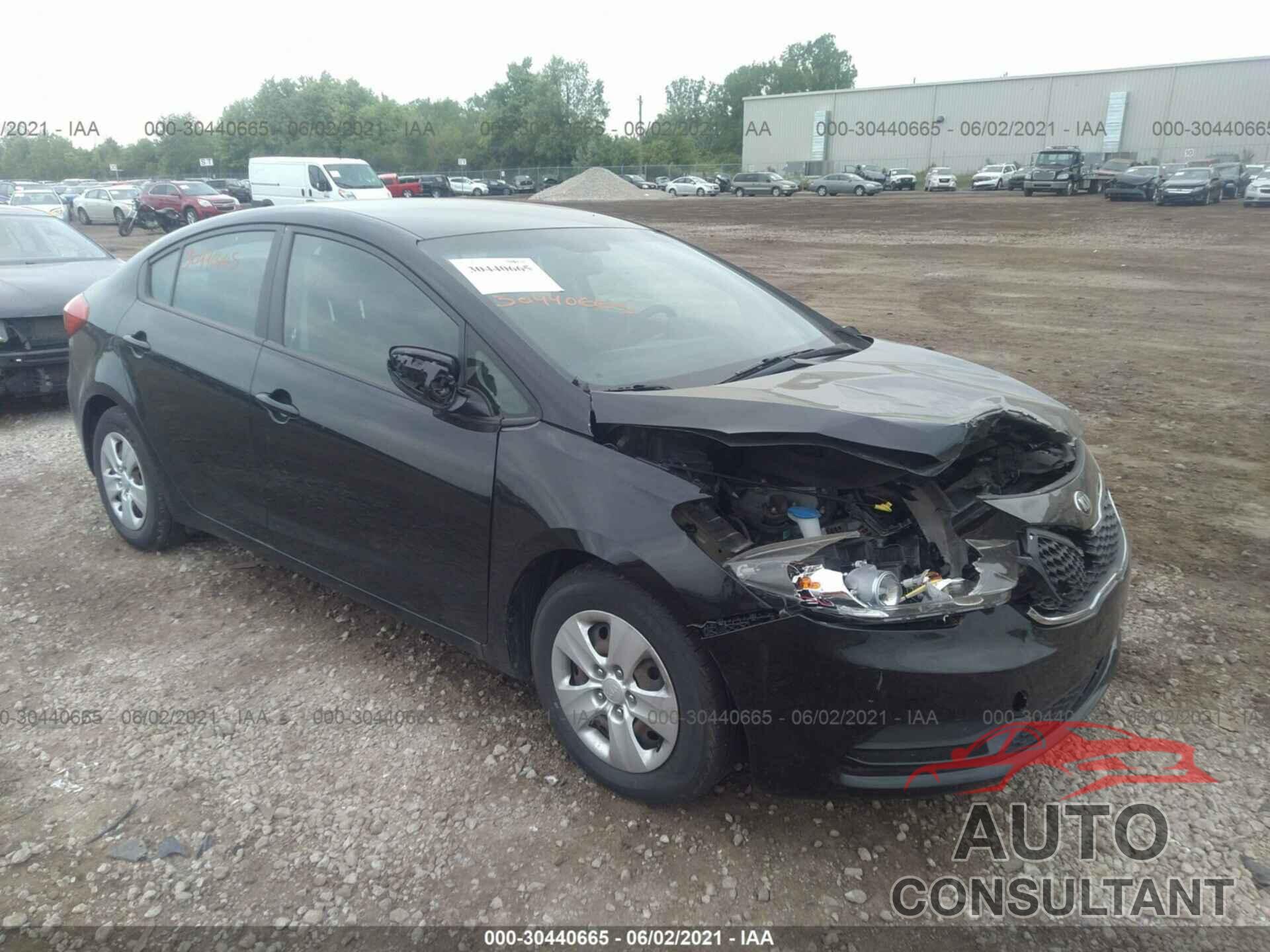 KIA FORTE 2016 - KNAFK4A68G5481334