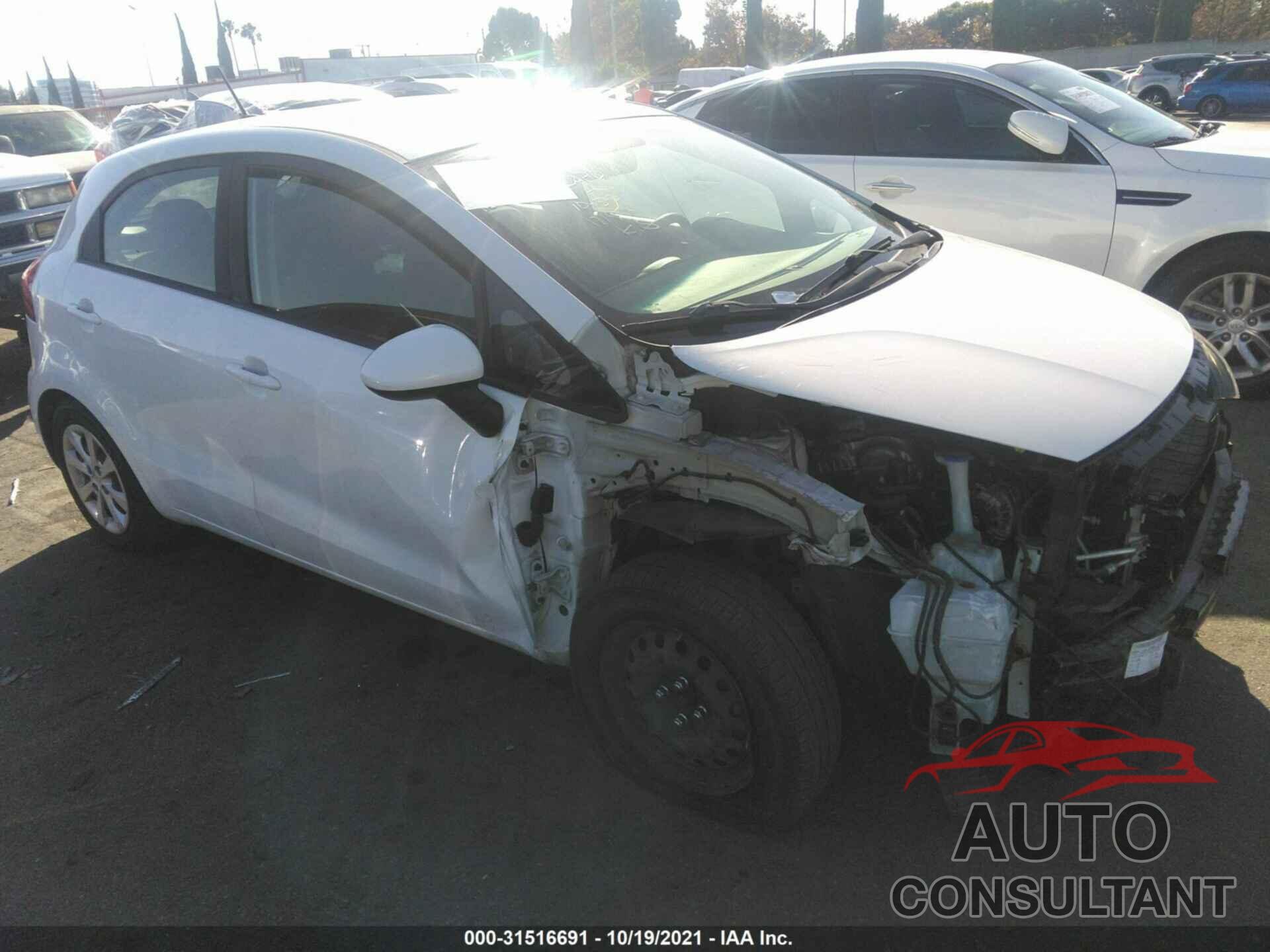 KIA RIO 2016 - KNADM5A35G6687900